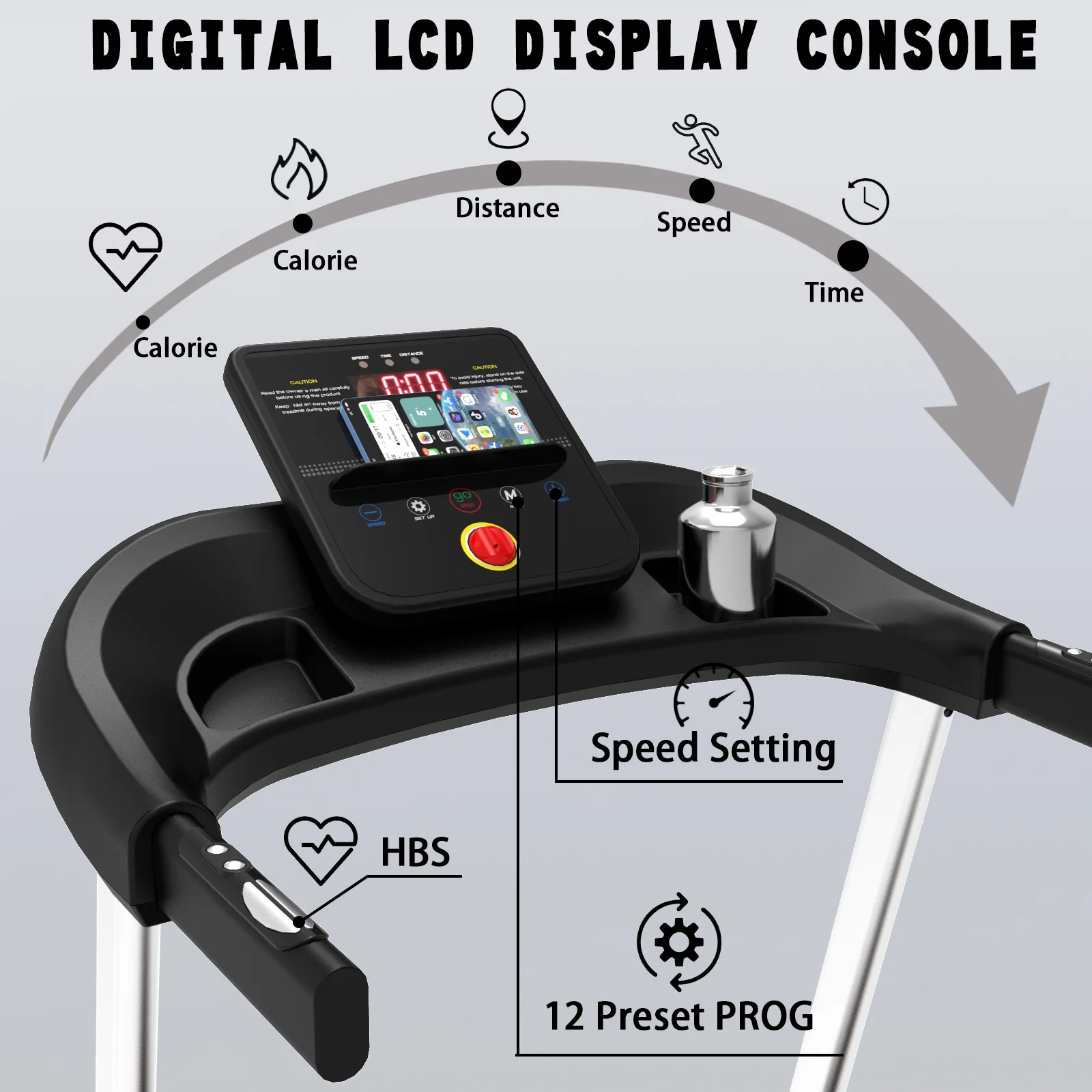 HLAiLL Folding Treadmill, 2.5HP Foldable Treadmills with 220 LBS Weight Capacity for Home, Compact Portable Treadmill for Small Space Walking Jogging Running - Womvr