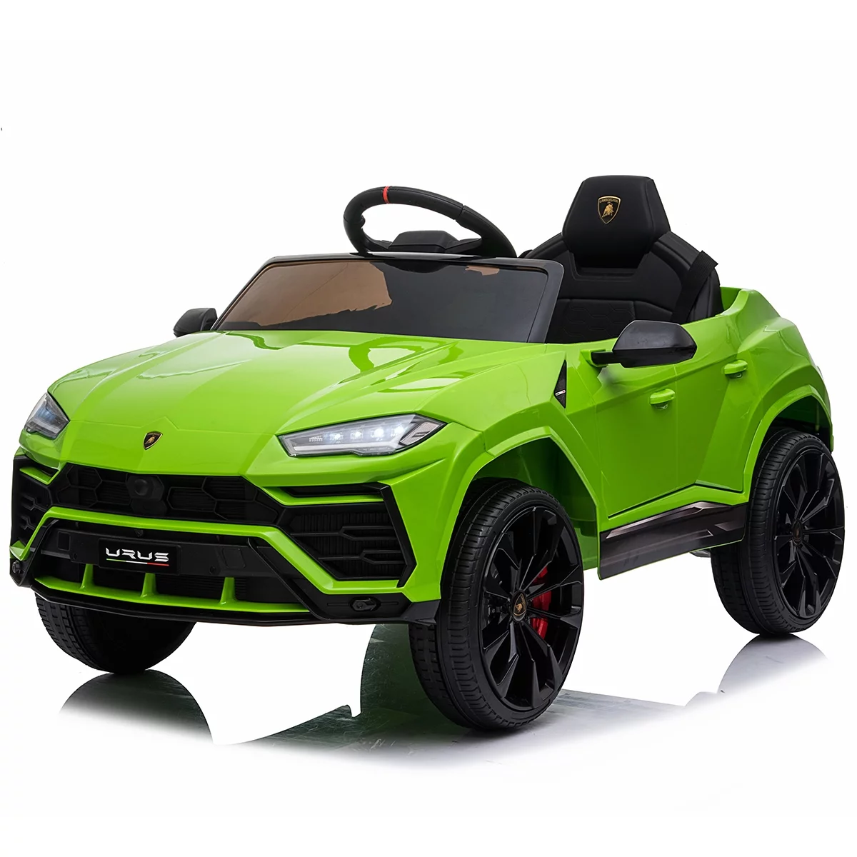 FUNTOK Lamborghini Urus 12V Electric Powered Ride on Car for Kids, with Remote Control, Foot Pedal, MP3 Player and LED Headlights - Womvr
