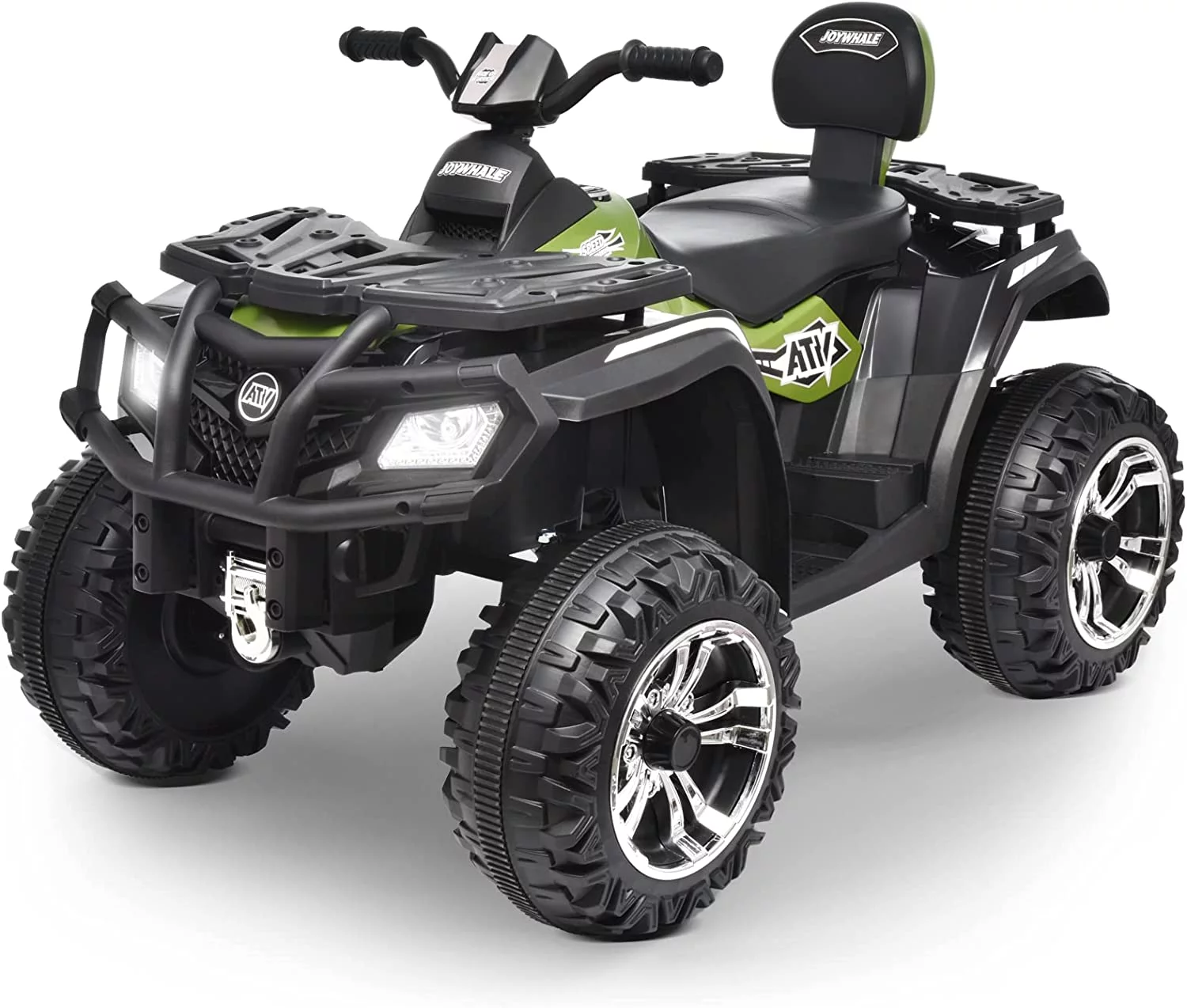 Joywhale 24V Kids Ride on ATV 4WD 2 Seater Quad Easy-Drag 4-Wheeler, with Big Battery, 4x75W Powerful Engine, Metal Suspension, BW-A20s - Womvr