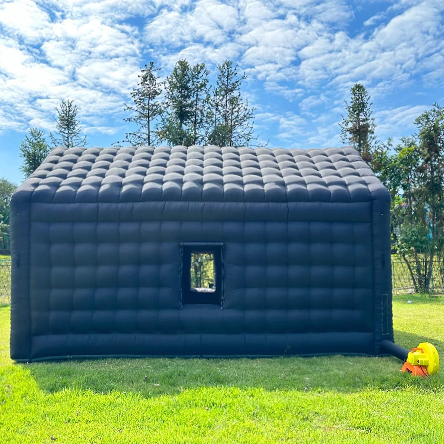 WARSUN Large Black Inflatable Night Club 30x20x13Ft Inflatable Party Tent with Logo Area Disco Cube Gazebo Event House - Womvr