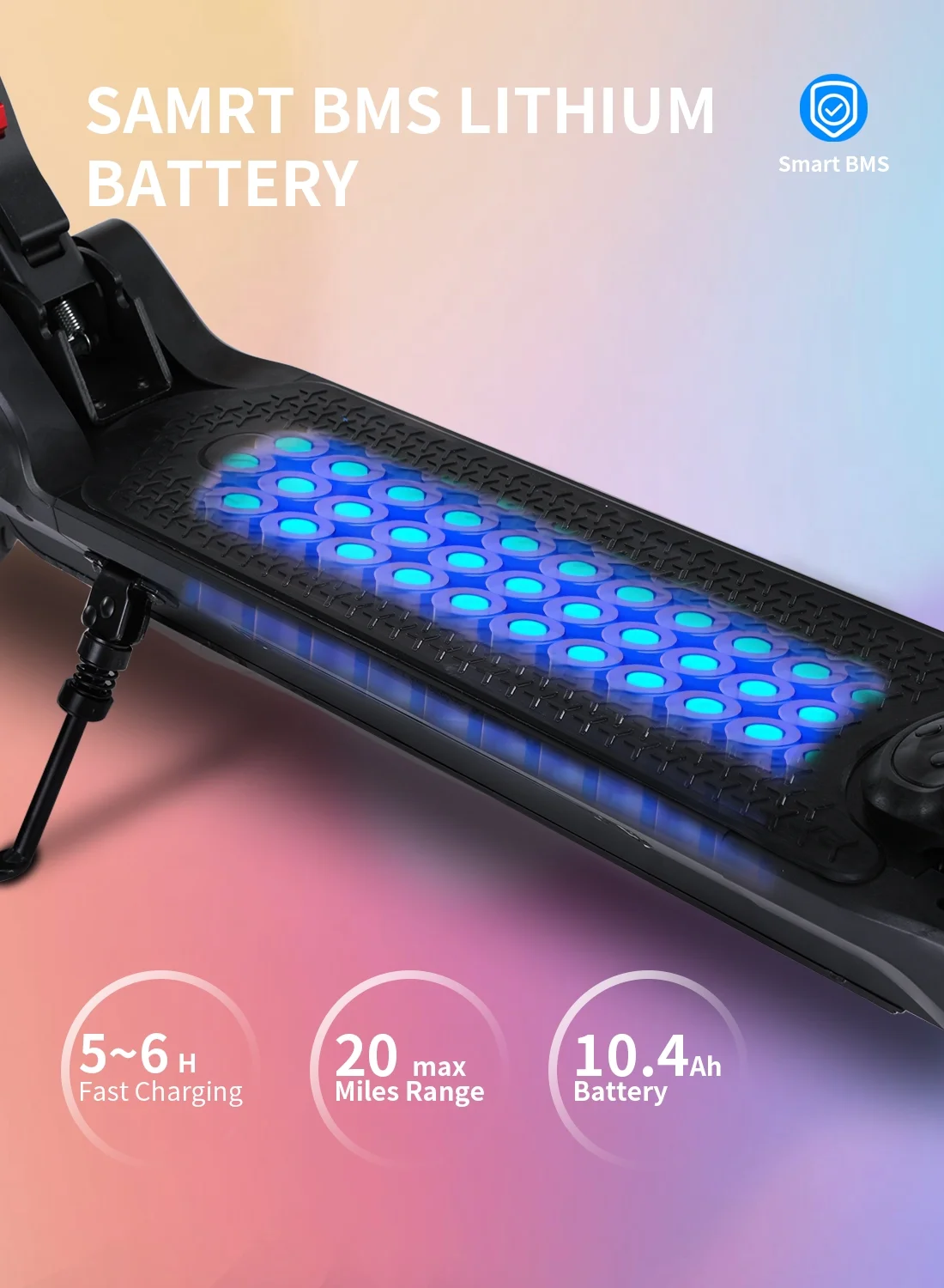 MICROGO M5 PRO Electric Scooter, 500W Motor 10.4 Ah Battery Long Range for Adults, 10