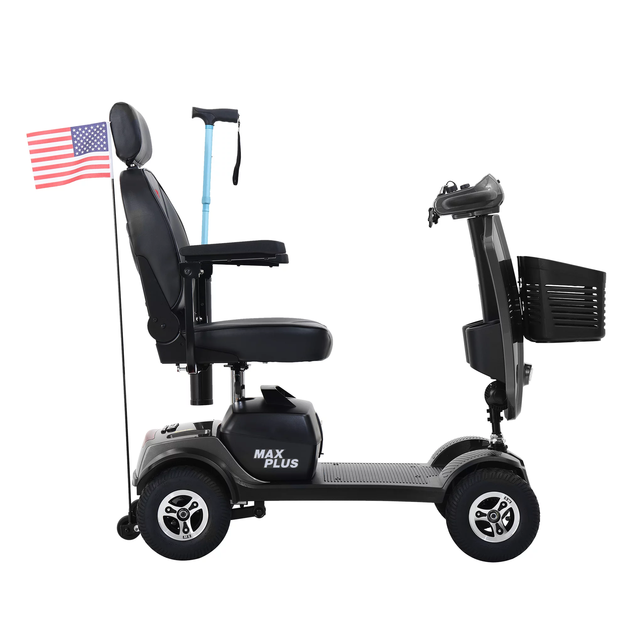 Metro Mobility Senior Scooter Folding Scooter 4 Wheel Scooter with USB Port Purple - Womvr
