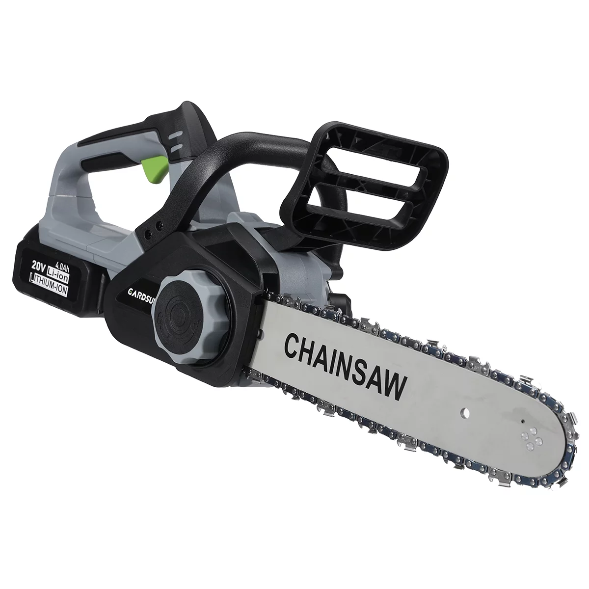 GARDSURE 20V 12 Inch Cordless Chainsaw with One Rechargeable 4.0Ah Battery Battery Powered Chainsaw Electric Chain Saw for Tree Branches Camping - Womvr