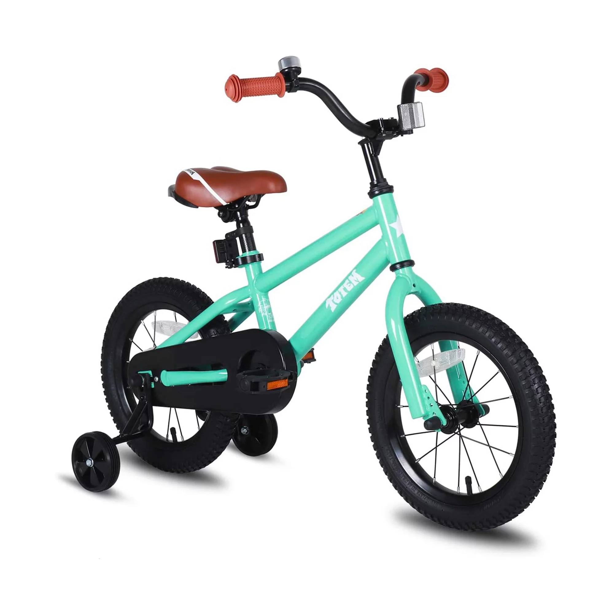 JOYSTAR Totem Series 16in Bike w/ Training Wheels & Kickstand, Mint Green - Womvr