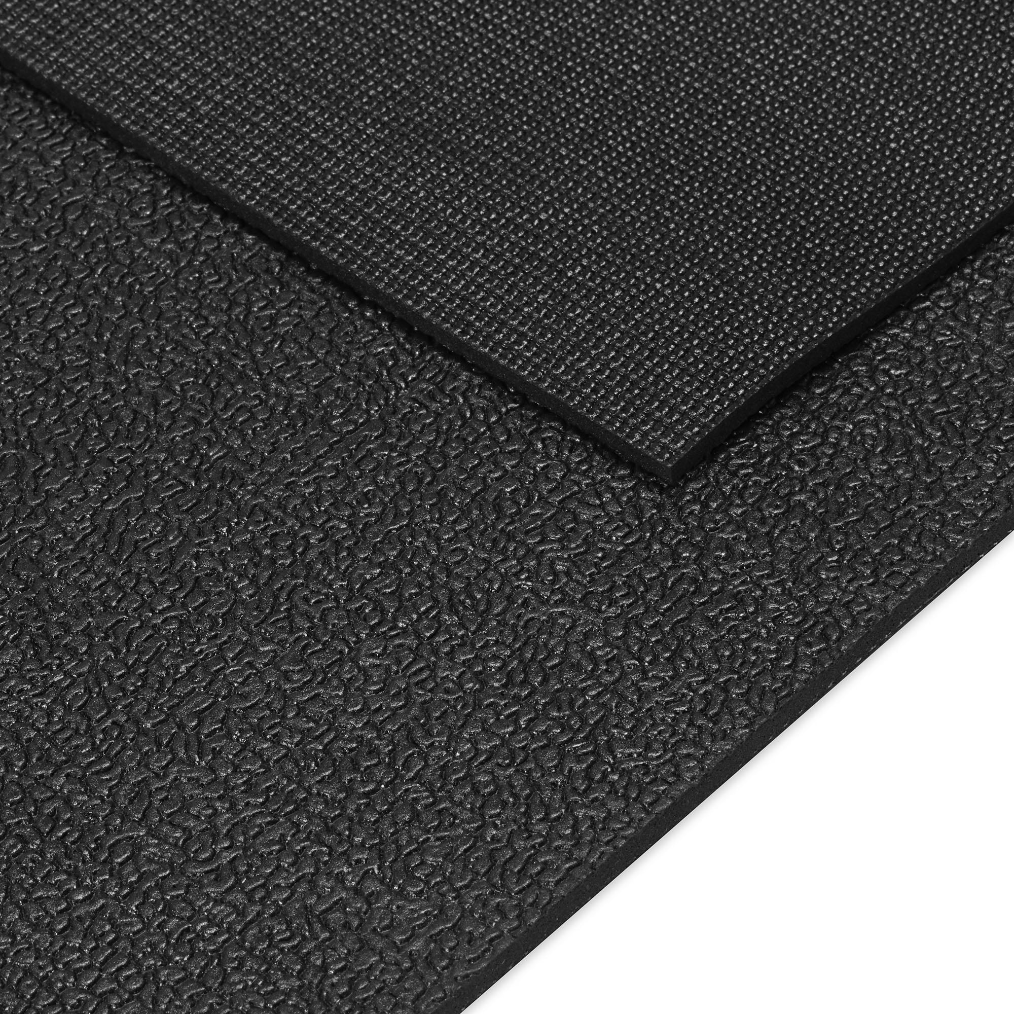 Reebok 5mm Pro HD Fitness Mat, Ultra-Dense, Black - Womvr
