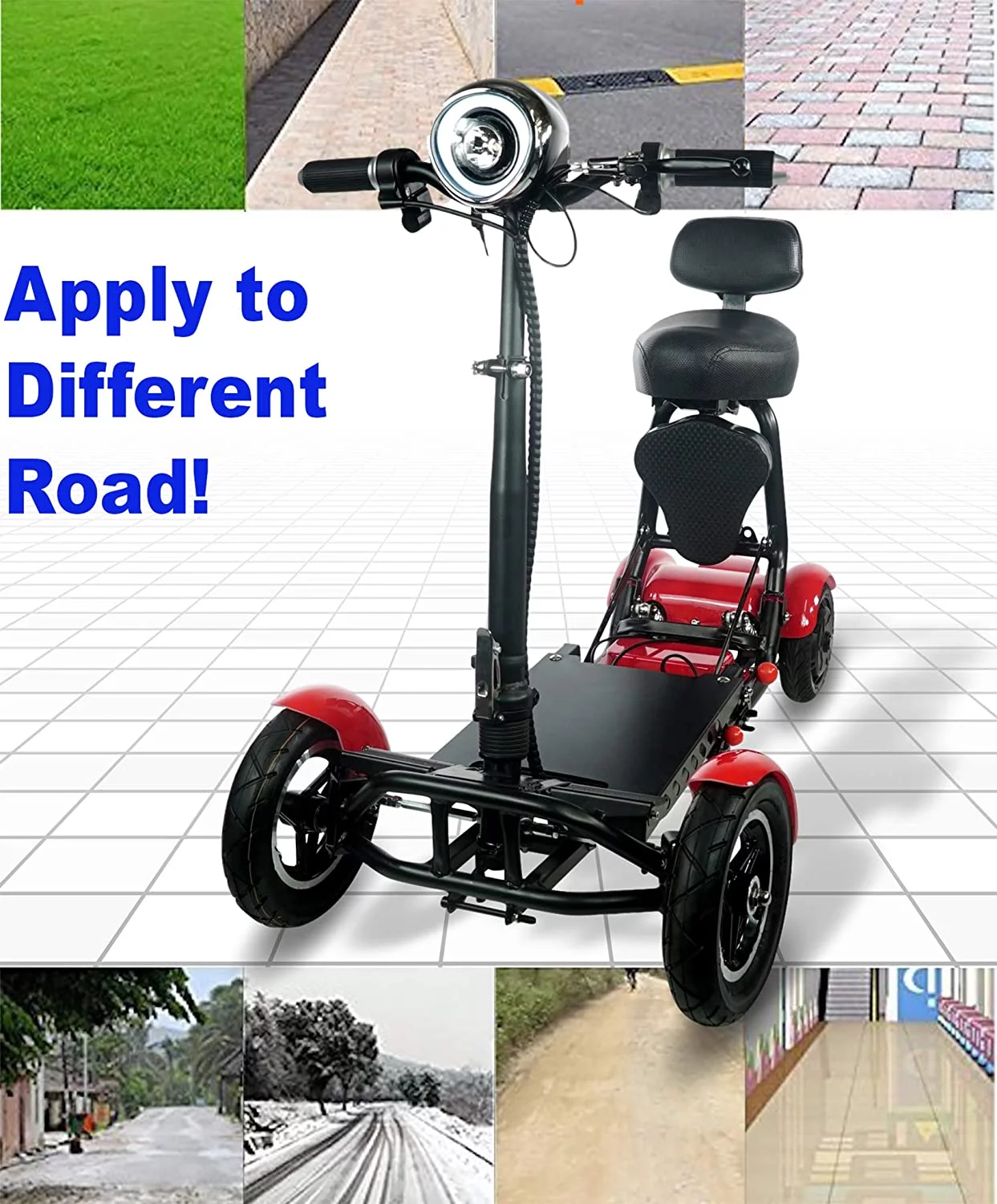 Ephesus S5 — Electric |Foldable, Lightweight, Battery Power| Four-Wheel Mobility Scooter - Womvr