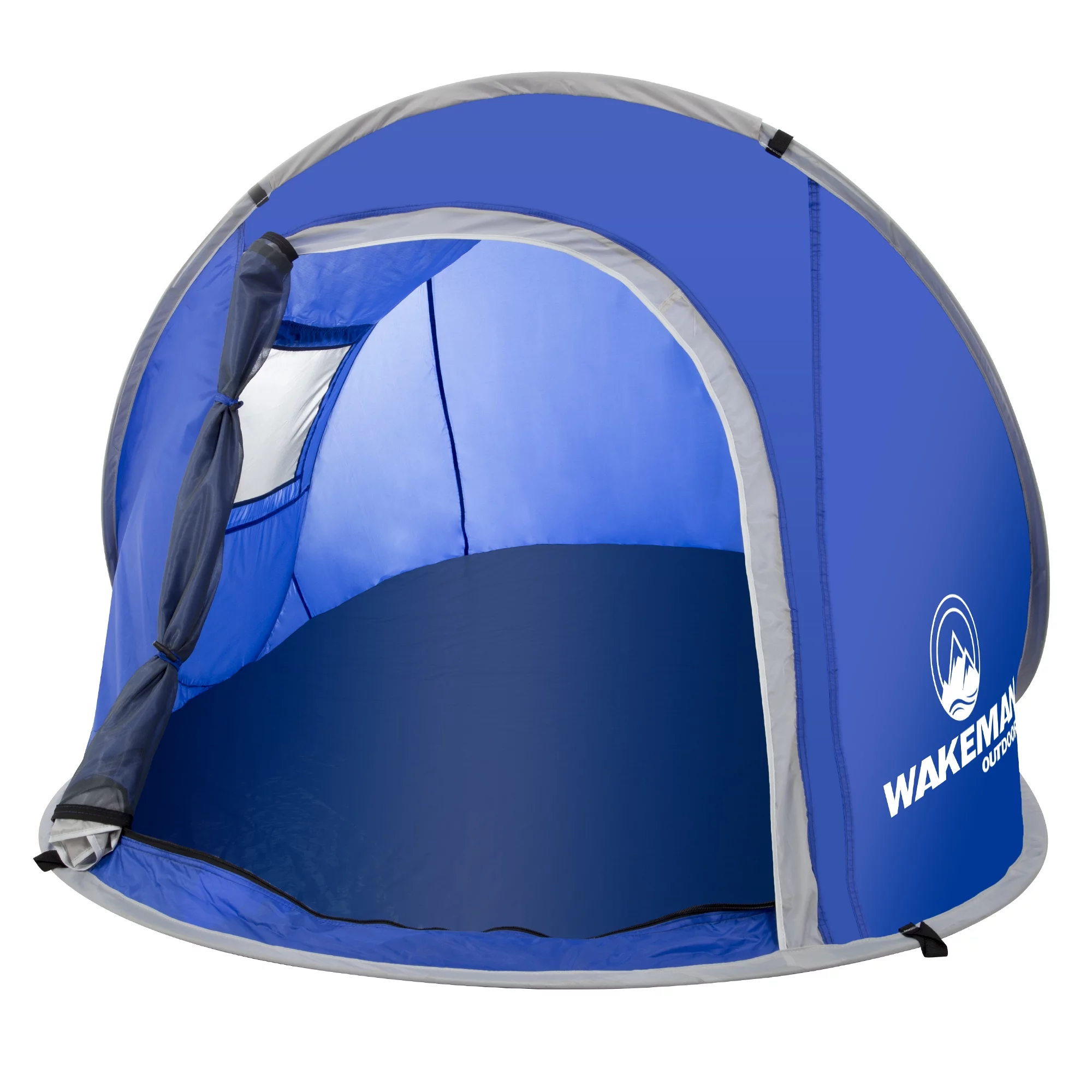 Wakeman Outdoors Water-Resistant 2-Person Pop-up Tent (Blue) - Womvr
