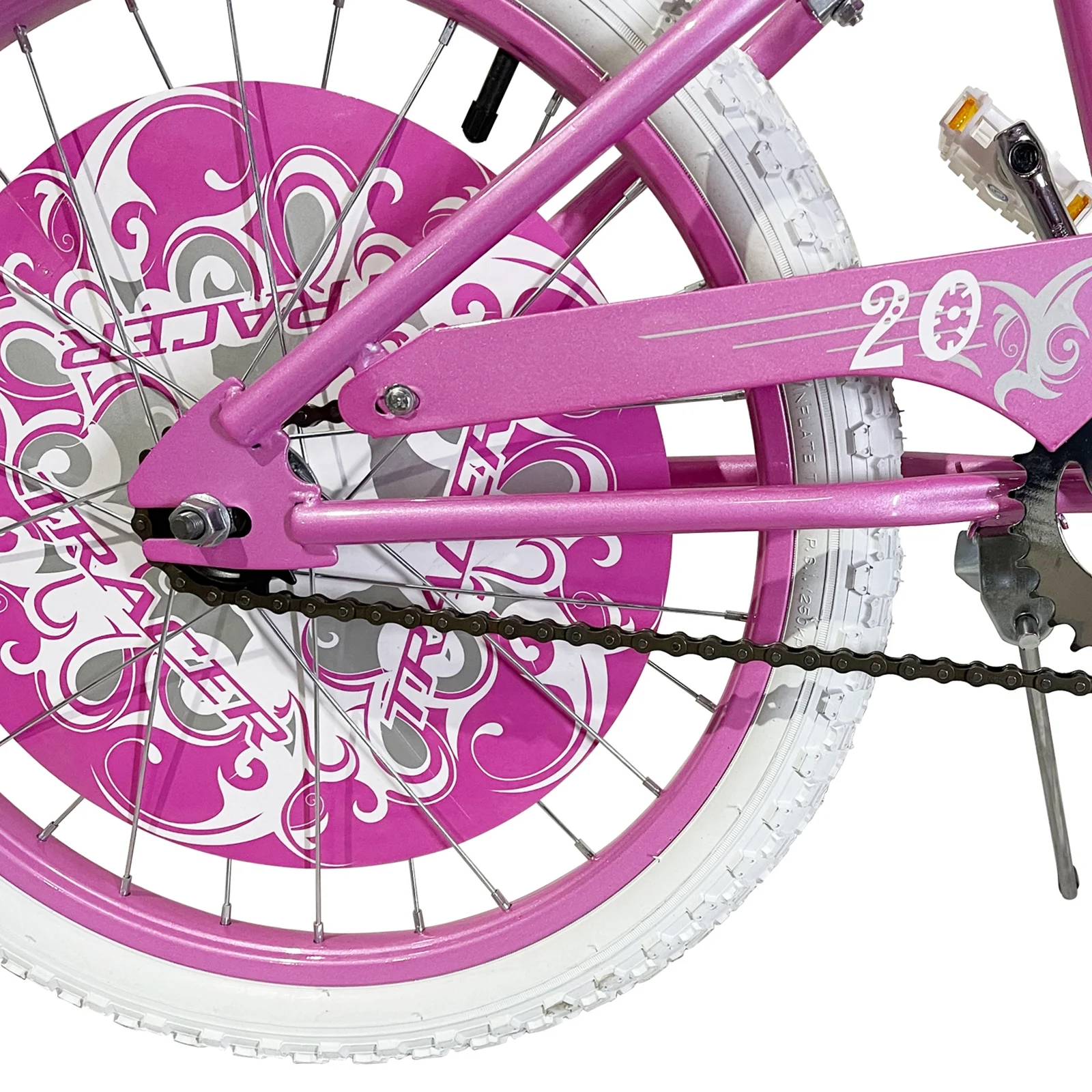 TRACER Daisy BMX 20 Inch Kids Bike, Boy and Girls Age 5 to 9, Purple - Womvr