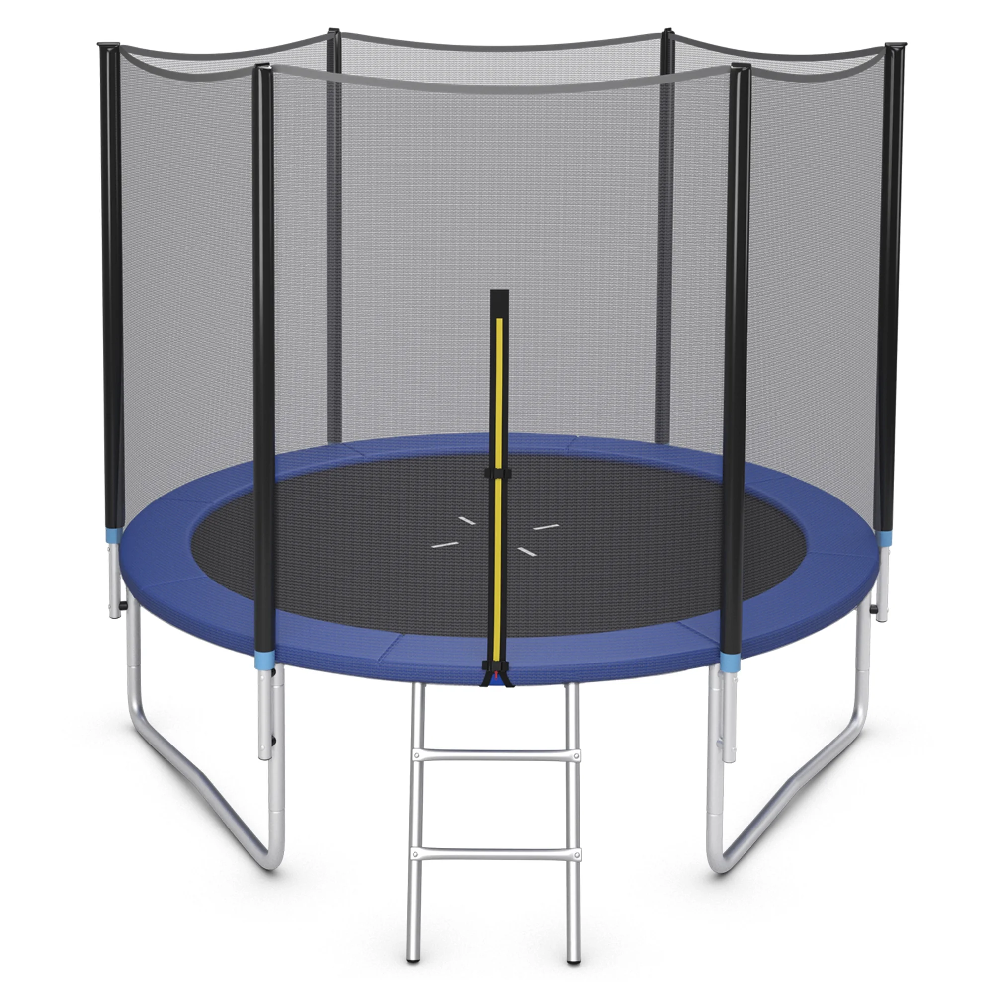 Gymax 8 FT Outdoor Trampoline Bounce Combo W/Safety Closure Net Ladder - Womvr