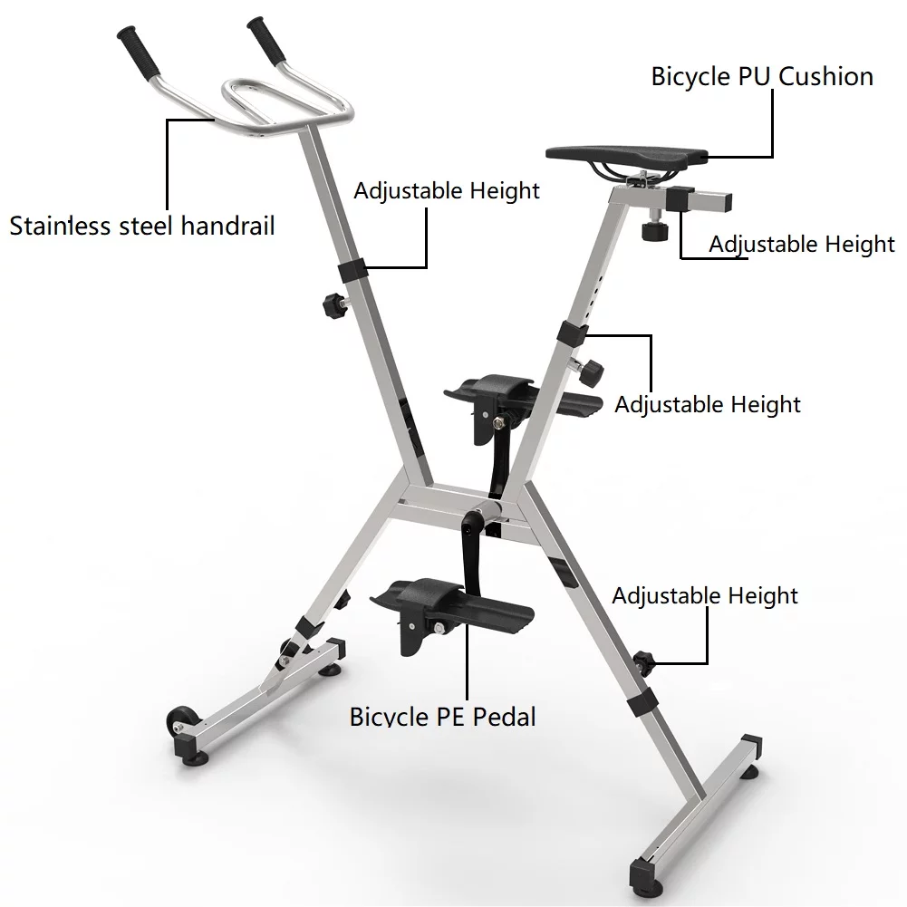 Latourreg Aquatic Sport Equipment 316L Stainless Steel Aquatic Bike in Swimming Pool Water Bike for Exercise - Womvr