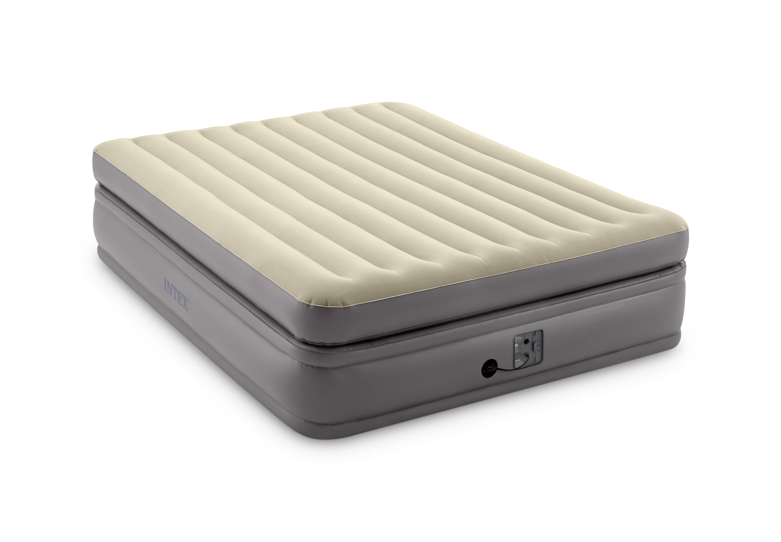 Intex -Queen Comfort Elevated Fiber-Tech Airbed - Womvr