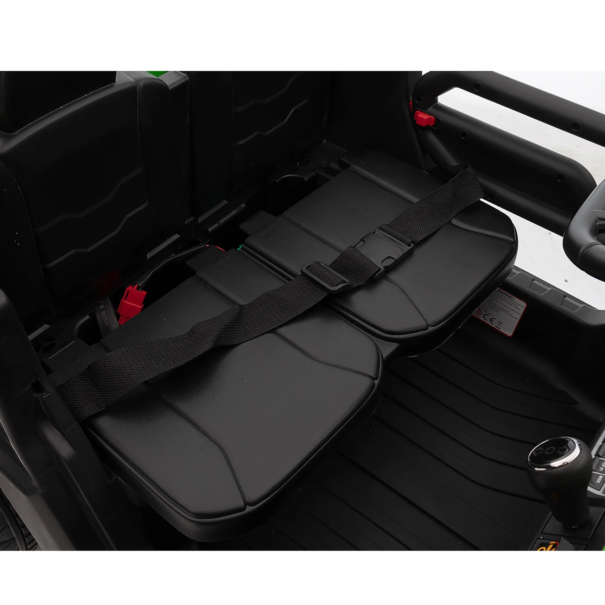 Joyracer 24V Ride on Toys, 2 Seater 6-Wheel UTV Car, 4WD Ride on Dump Truck for Big Kids with Trailer Remote Control, Black - Womvr