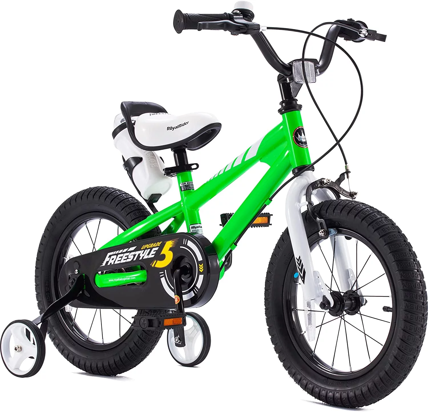 Royalbaby BMX Freestyle 12 inch Kid's Bike Blue with Two Hand Brakes - Womvr