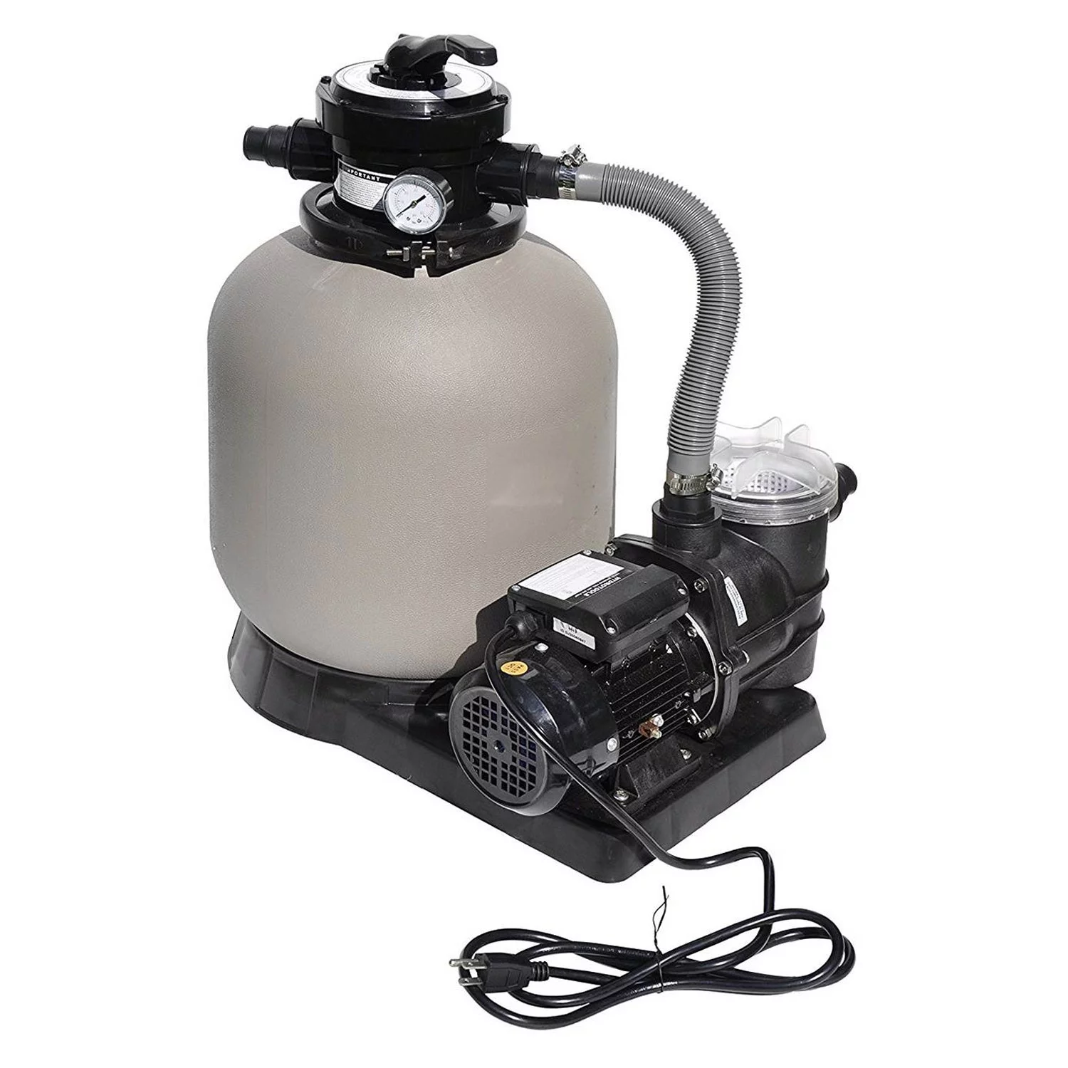 Aquarian Khaki Venetian 18ft x 52in Above Ground Swimming Pool Package - Womvr