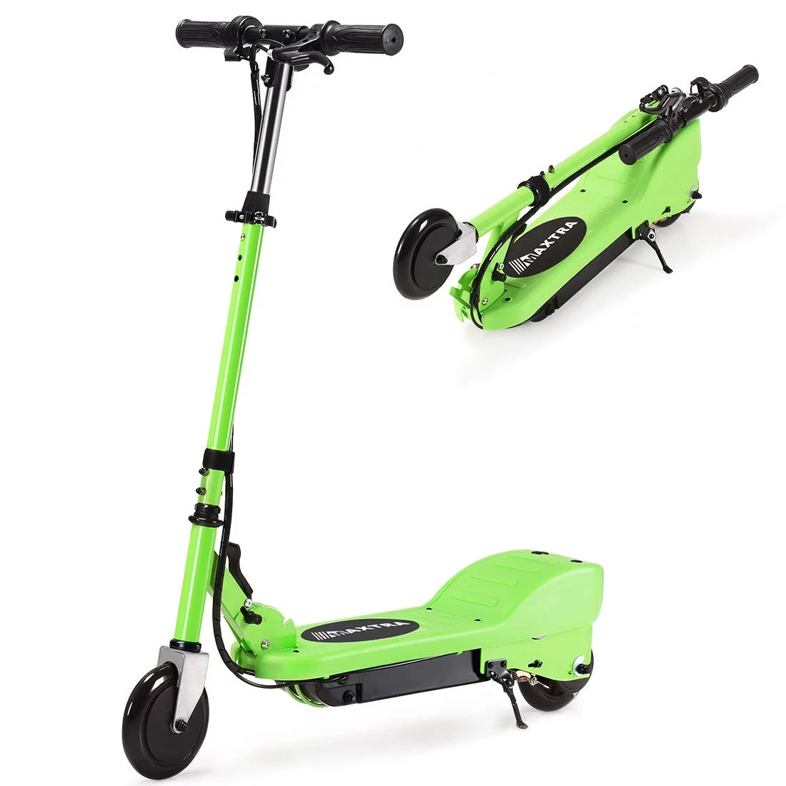 Maxtra Scooters E100 Electric Scooter for Kids Ages 6-12 - Up to 10 Mph, Foldable and Adjustable Handlebar - Womvr