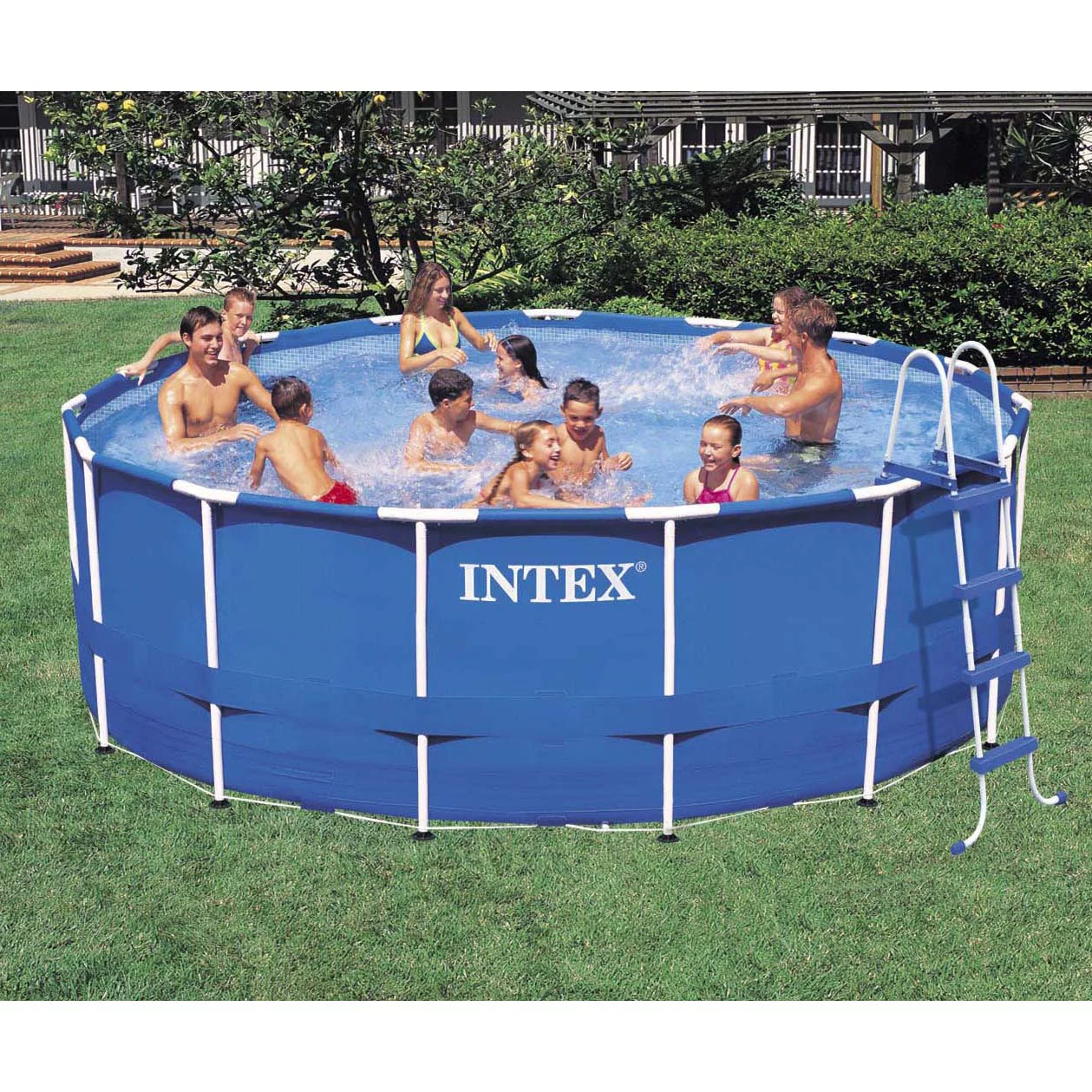 Intex Metal Frame Pool Set, 15-Feet by 48-Inch (Older Model) - Womvr