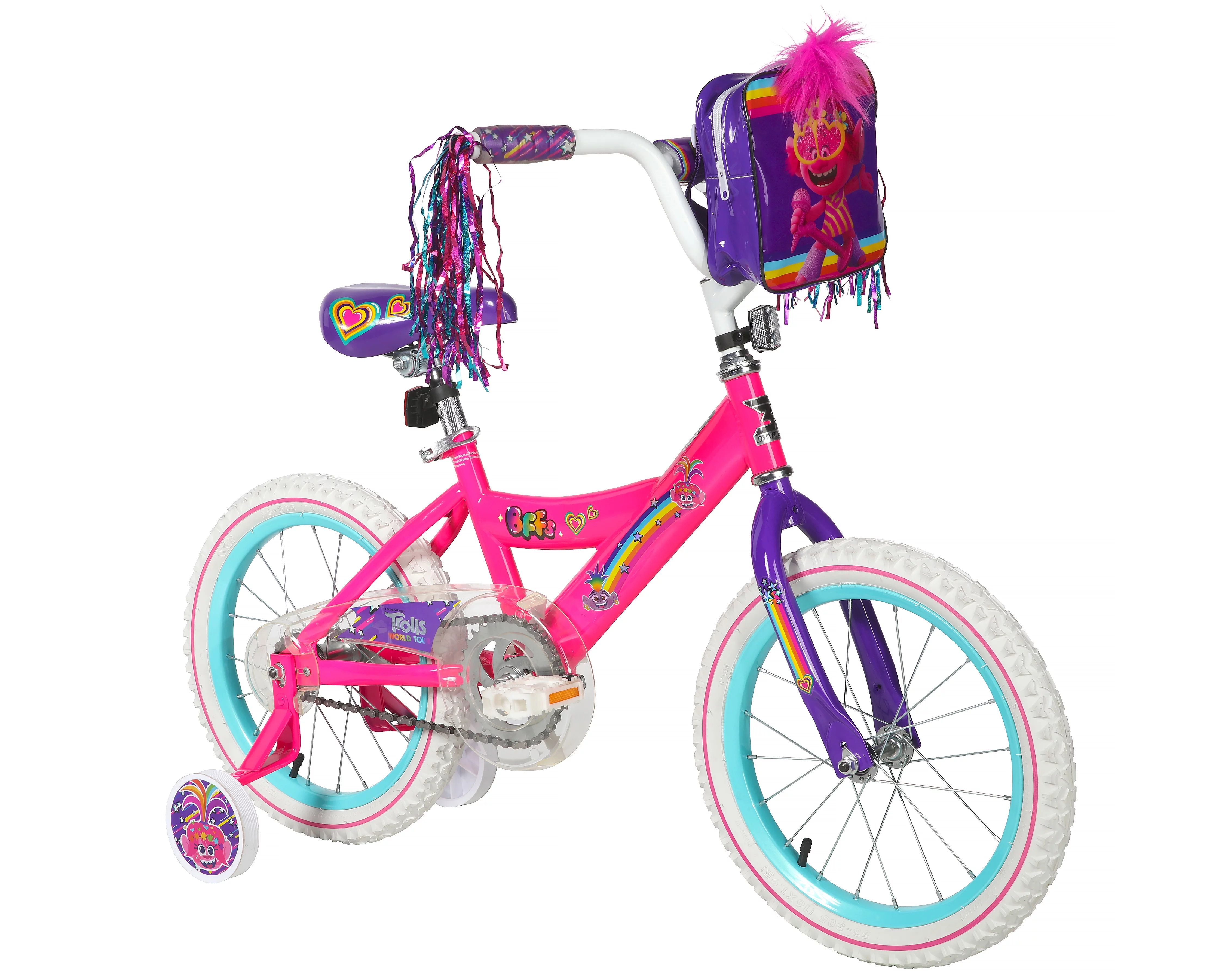 Dynacraft Trolls 16-Inch Girls BMX Bike For Age 5-7 Years - Womvr