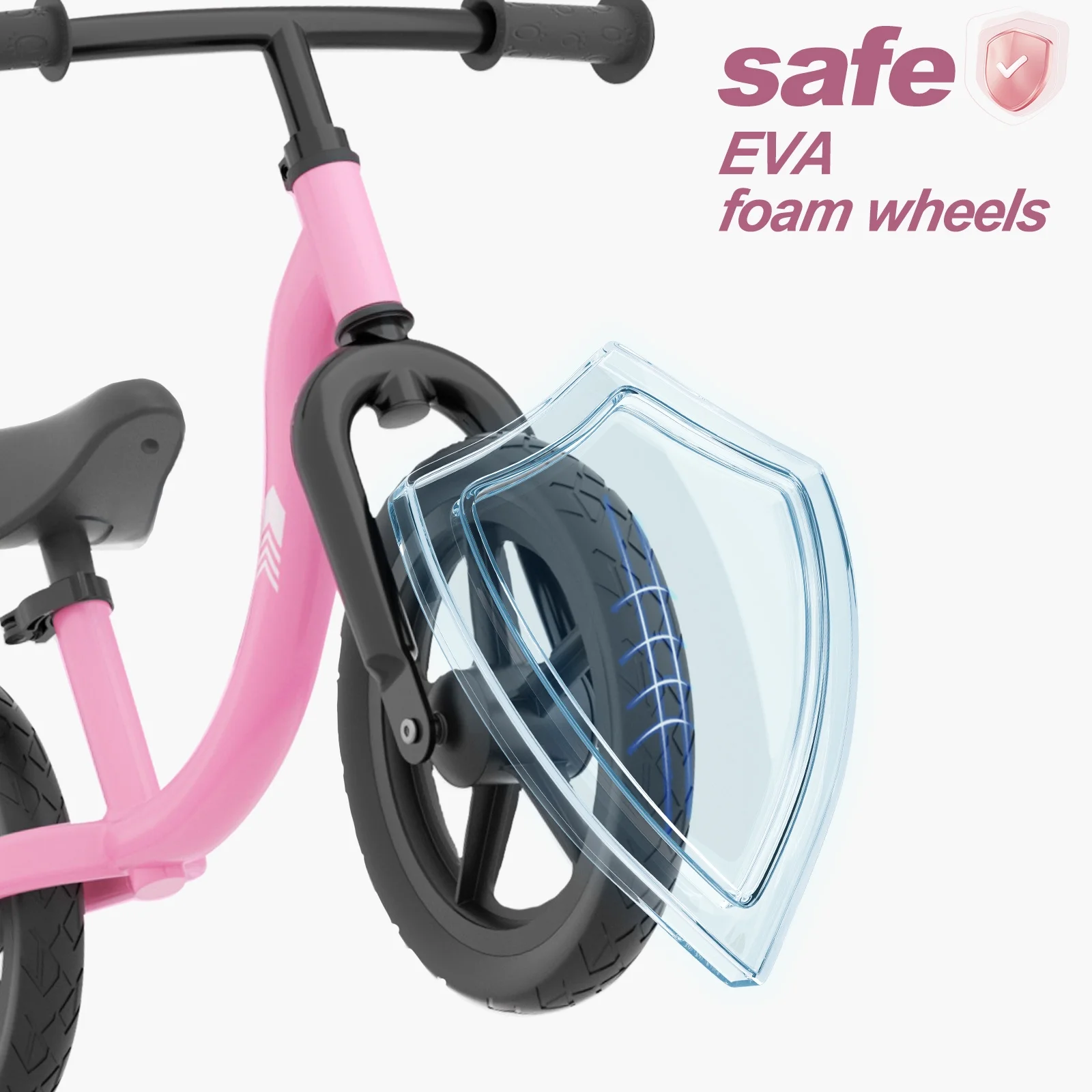 KORIMEFA Toddler Balance Bike - Lightweight Toddler Bike for 2, 3, 4, 5 Year Old Boys and Girls - No Pedal Bikes for Kids with Adjustable Handlebar and seat - Aluminium, EVA Tires - Training Bike - Womvr