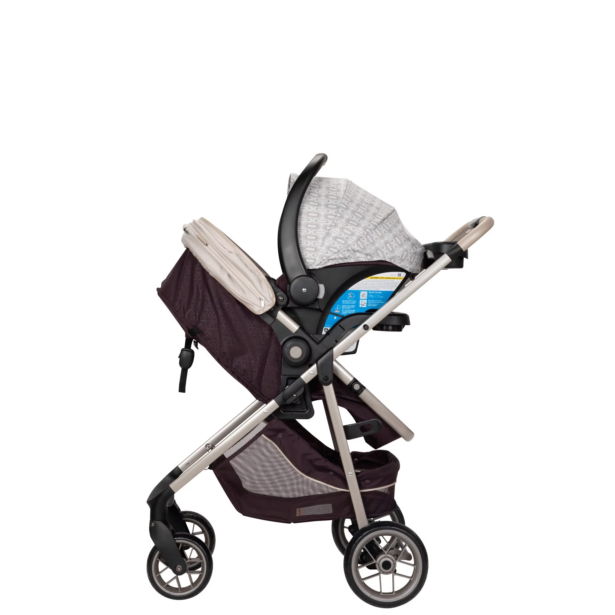 Safety 1st Deluxe Grow and Go Flex 8-in-1 Travel System, High Street, Infant - Womvr