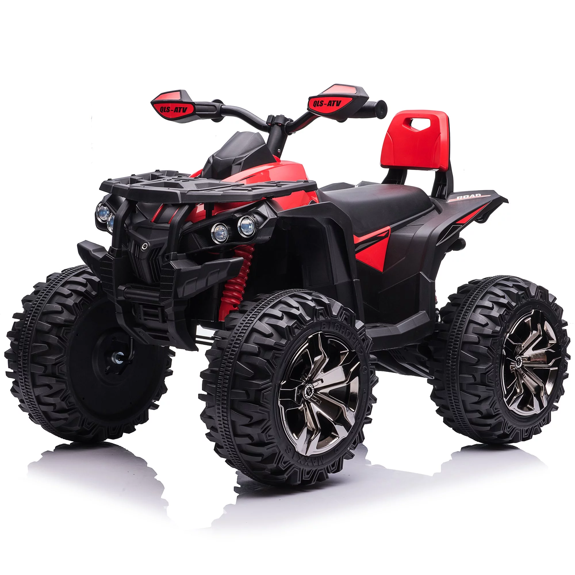 4x4 Kids Ride on ATV, 2 Seater 24 Volt Ride on Toys, 800W 4-Wheeler Quad Car for Big Kids, Black - Womvr