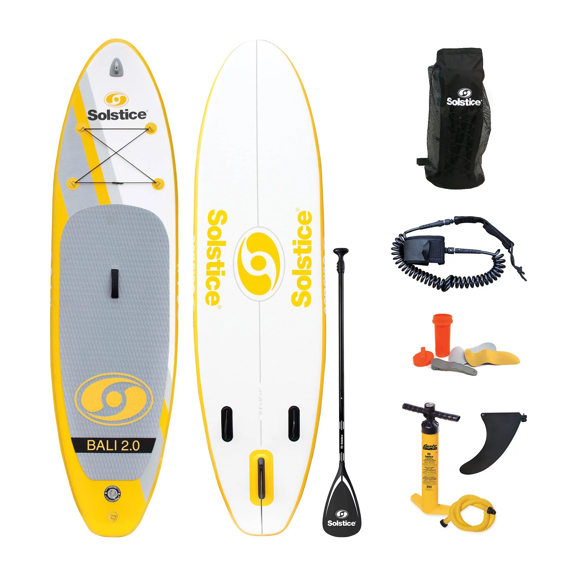 Solstice Bali 10.5 Foot Stand Up Inflatable Paddle Board Set w/Camera Mount - Womvr