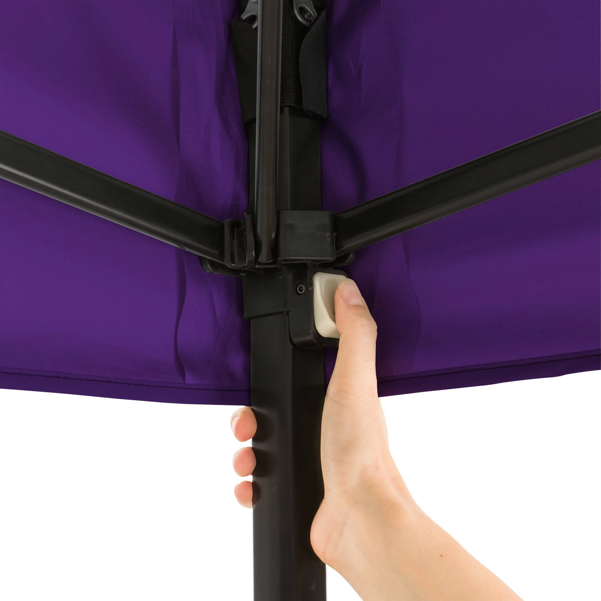 Ozark Trail Simple Push Straight Leg Instant Canopy, White, 10 ft x 10 ft - Womvr