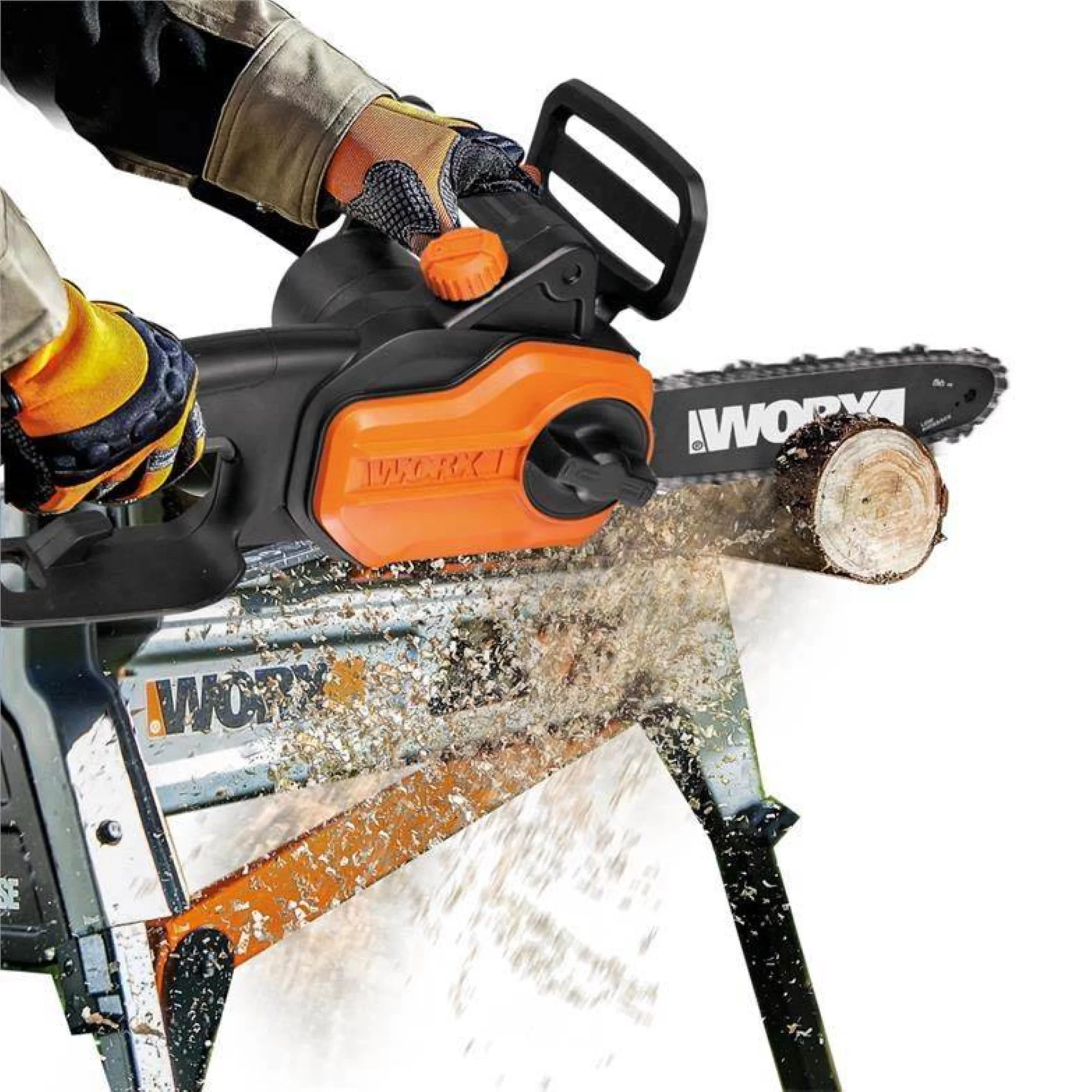 WORX WG309 8.0 Amp Electric Pole Saw, 10-Inch- Chainsaw and Pole Saw All in One - Womvr