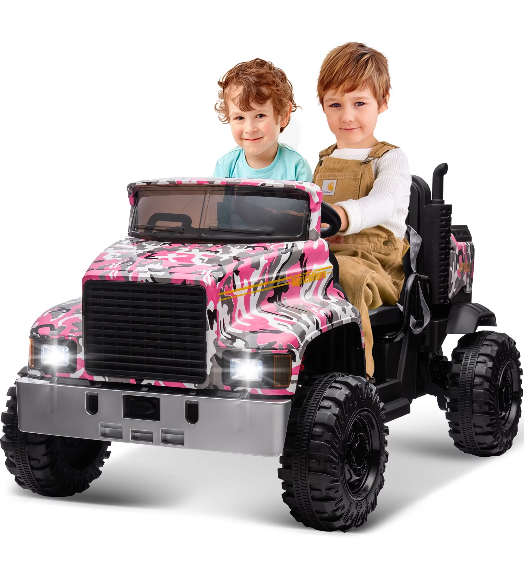 Outfunny 24V Ride on Dump Truck, 2 Seater Ride on Toy for Big Kids with Remote - Green - Womvr