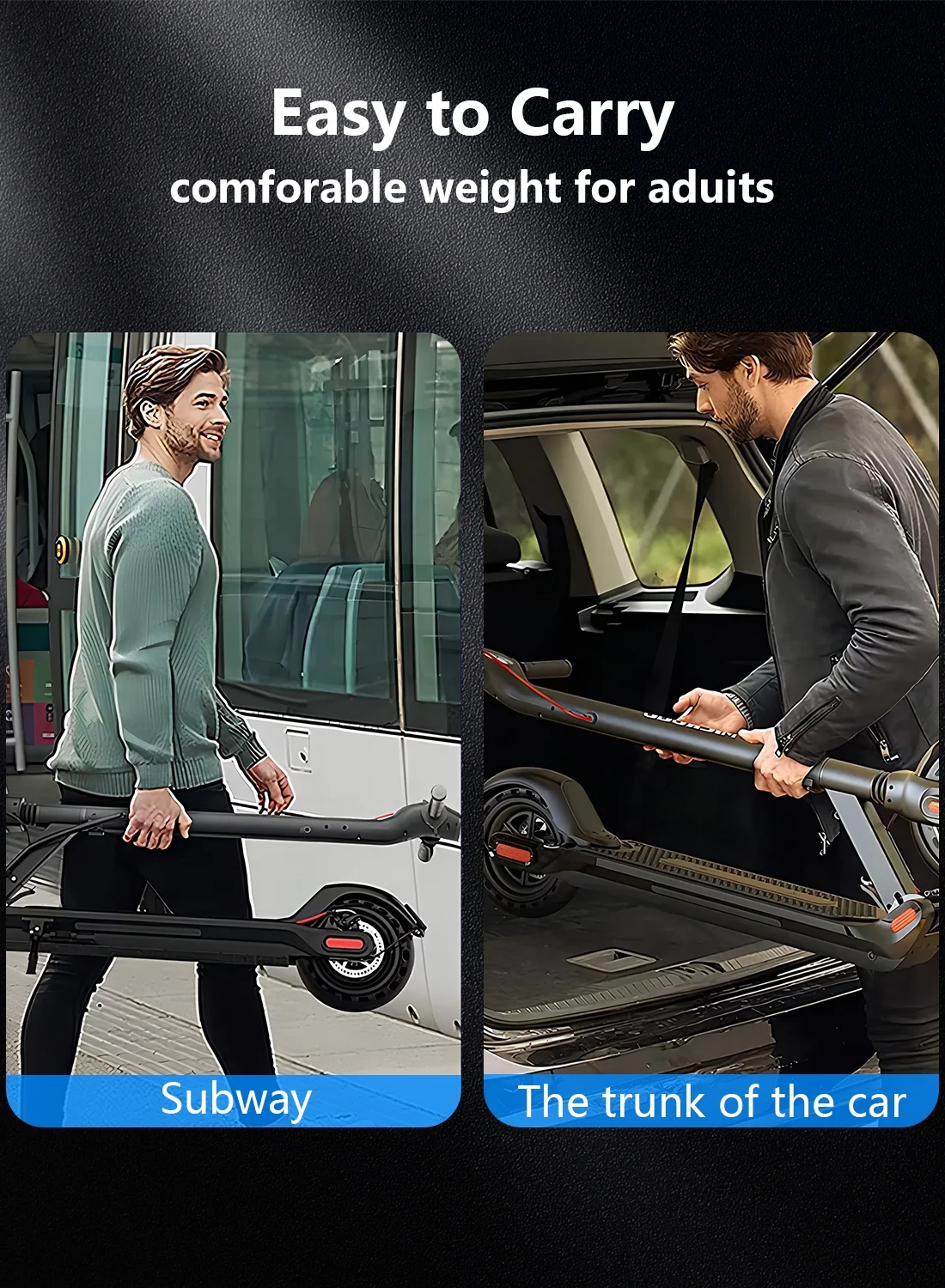 MICROGO M5 Upgrade Electric Scooter for Adults, 350W Motor and 8.5 inch Honeycomb Tires 19 Mph Top Speed Long Range Folding E Scooter Commuter - Womvr