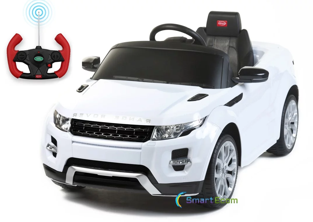 Range Rover White 12 V Evoque Powered Ride-On with Remote Control - Womvr