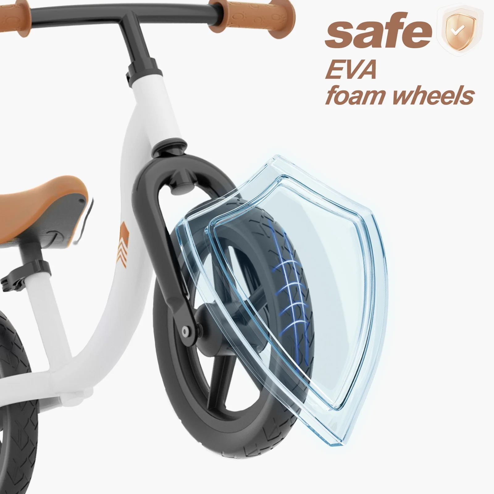 KORIMEFA Toddler Balance Bike - Lightweight Toddler Bike for 2, 3, 4, 5 Year Old Boys and Girls - No Pedal Bikes for Kids with Adjustable Handlebar and seat - Aluminium, EVA Tires - Training Bike - Womvr