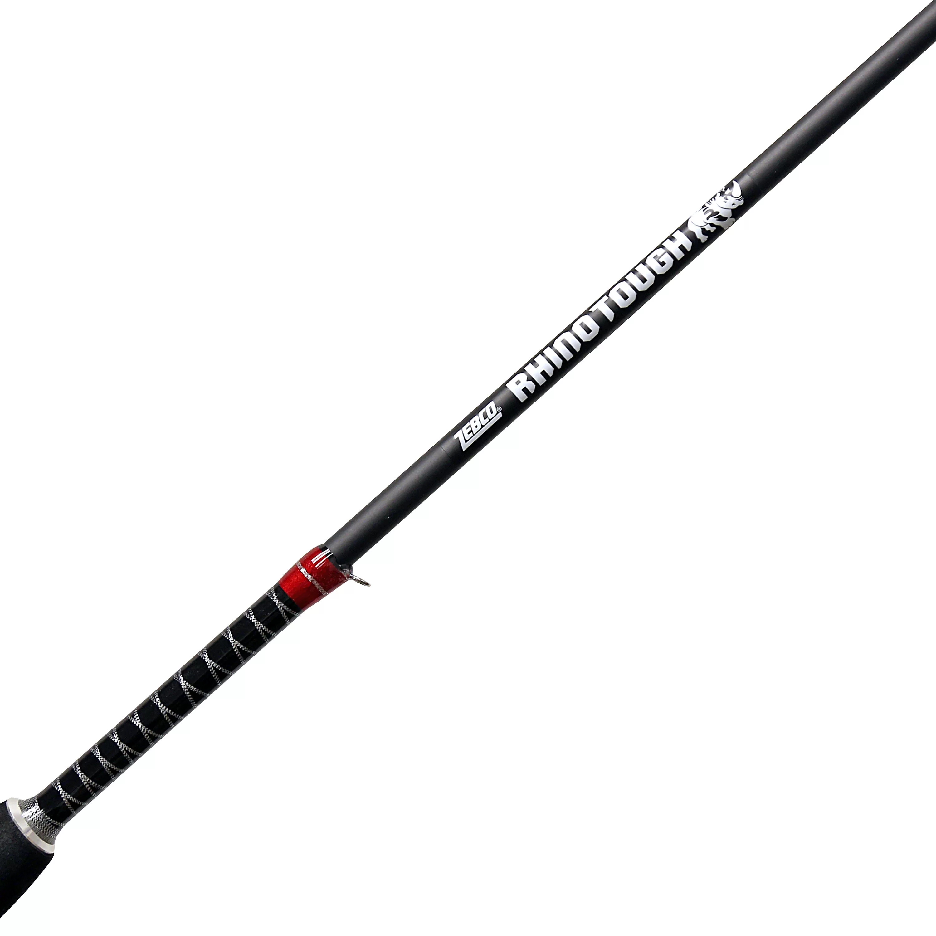 Zebco Rhino Tough Casting Fishing Rod, 5-Foot 6-Inch Fishing Pole, Black - Womvr