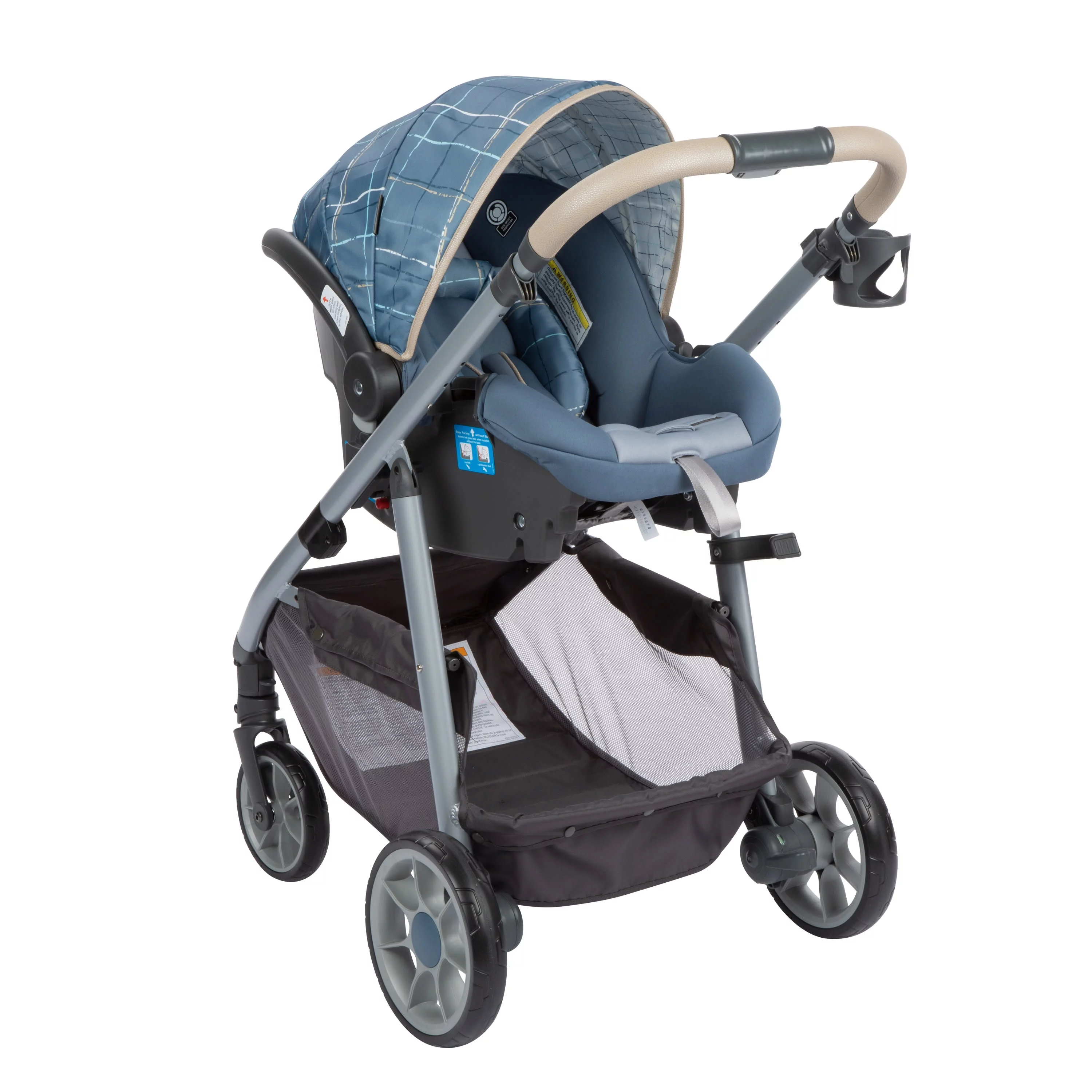 Monbebe 6-in-1 Modular Travel System, Plaid - Womvr