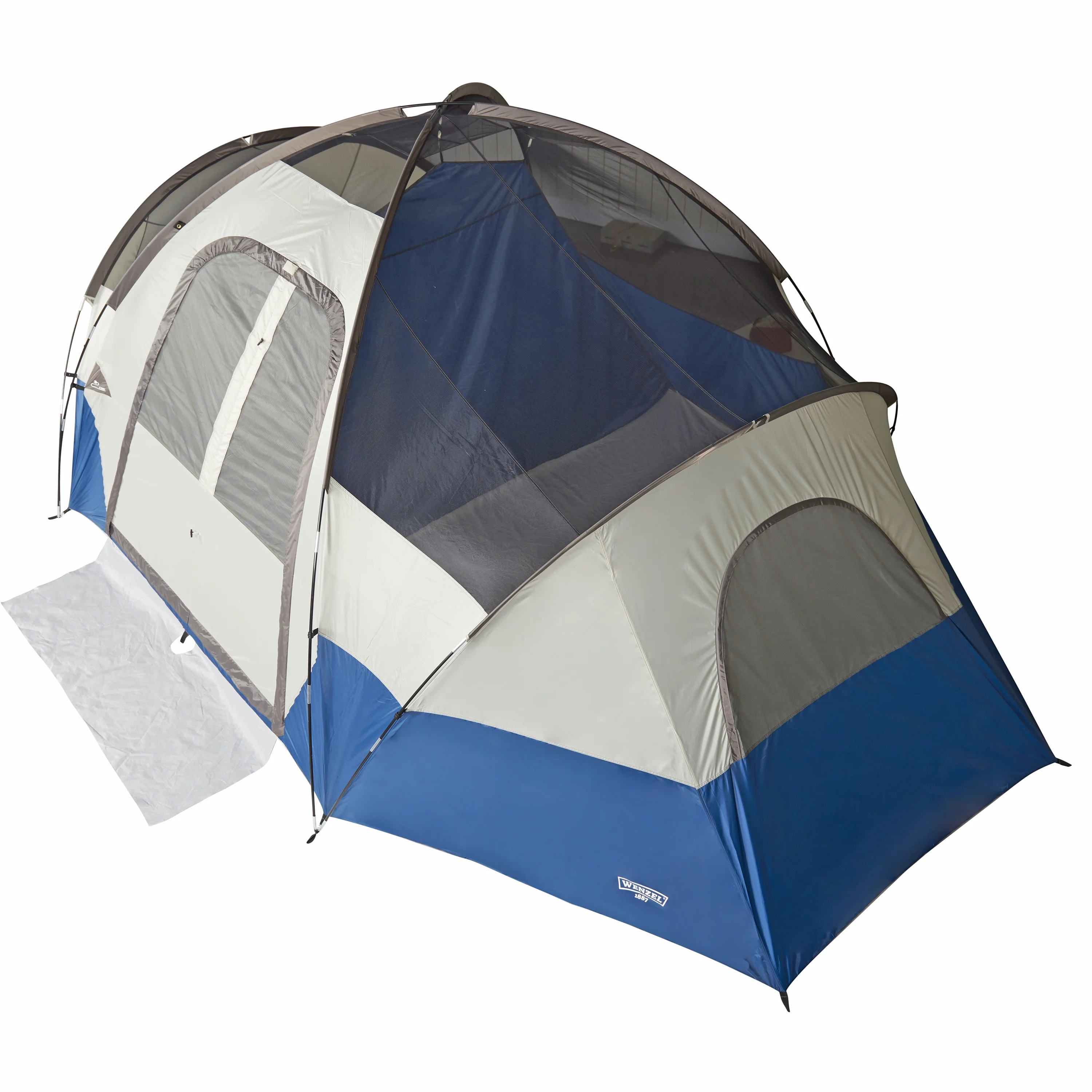 Wenzel Pinyon Blue 10-Person Cabin Tent, 18'x10' - Womvr