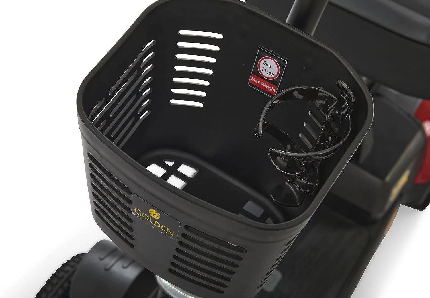 Golden Technologies Buzzaround XL 4-Wheel Compact Dissasembling Mobility Scooter - GB124A-STD Red - Womvr