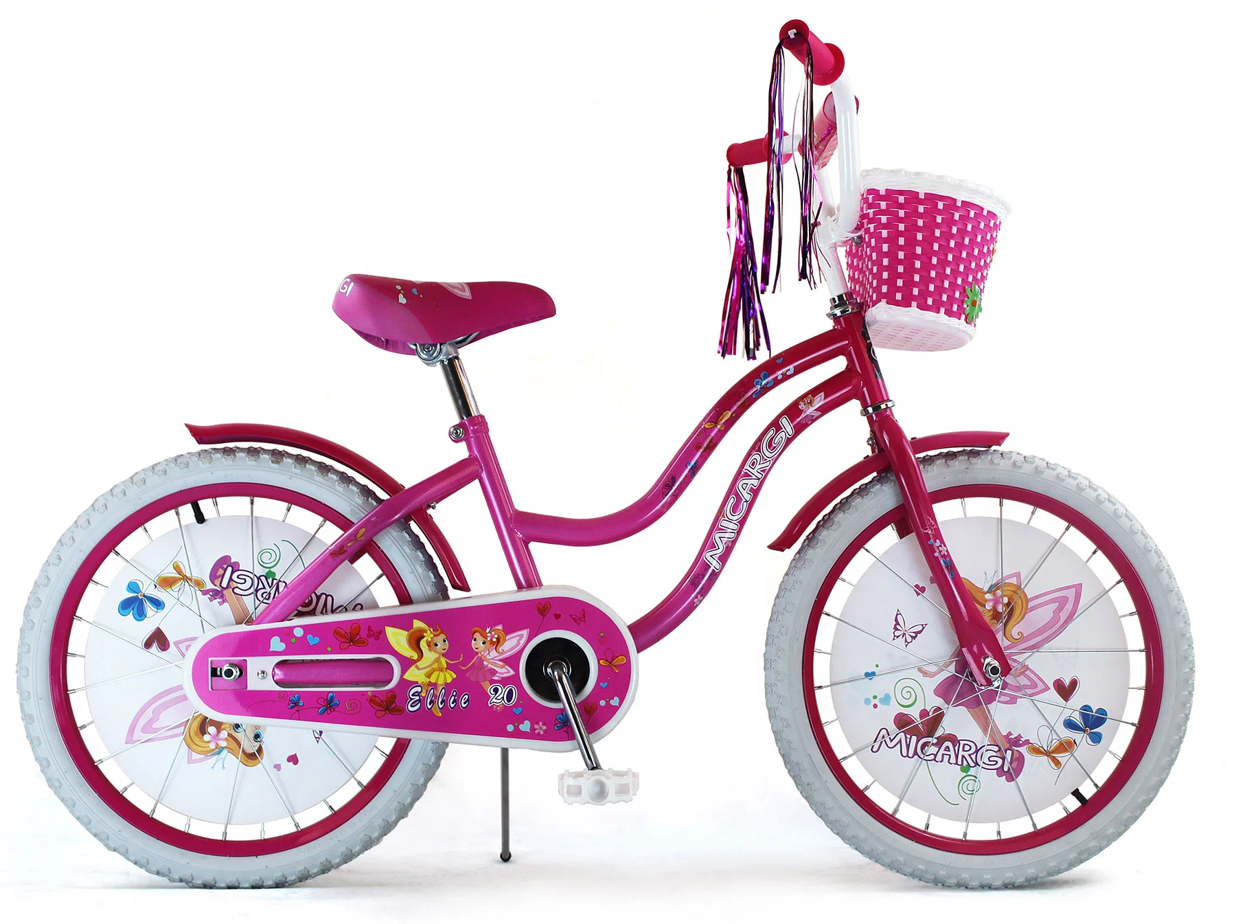 Micargi ELLIE-G-20-HPK-PK 20 in. Girls Bicycle, Hot Pink and Pink - Womvr