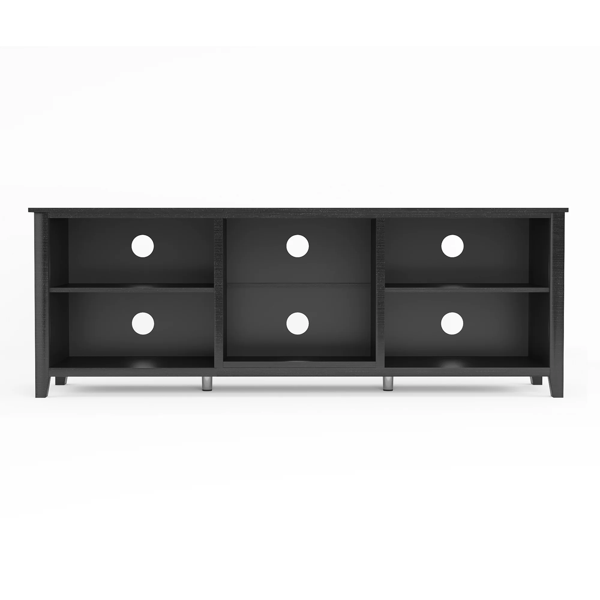 SYNGAR TV Stand for 65 inch TV, Modern TV Console Table Stand with 2 Door Cabinet, Living Room TV Table Stand Buffet Cabinet with Adjustable Storage Shelves, 60