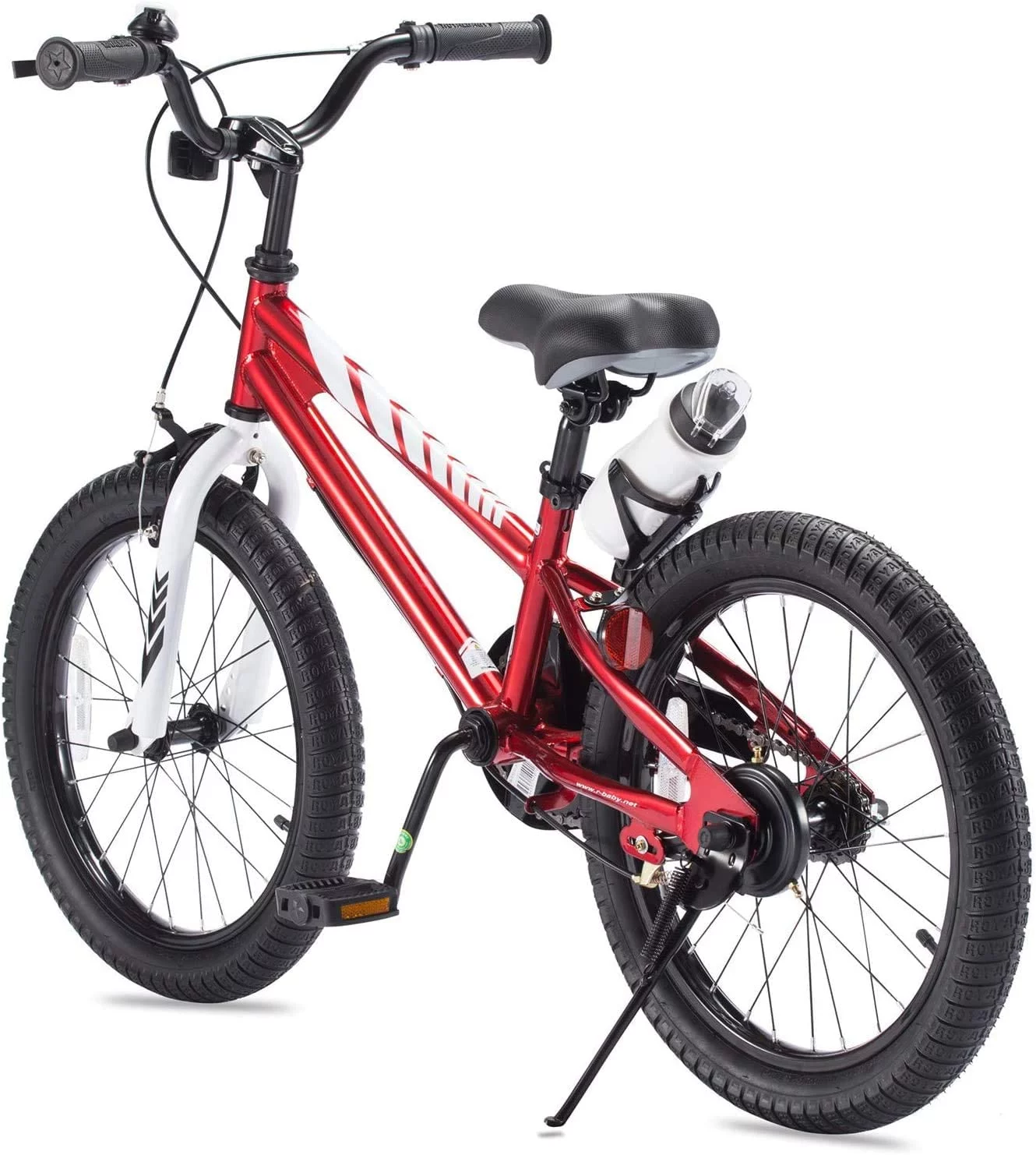 Royalbaby BMX Freestyle 18 In Kid's, Boys and Girls Bike with Two Hand Brakes, Blue - Womvr