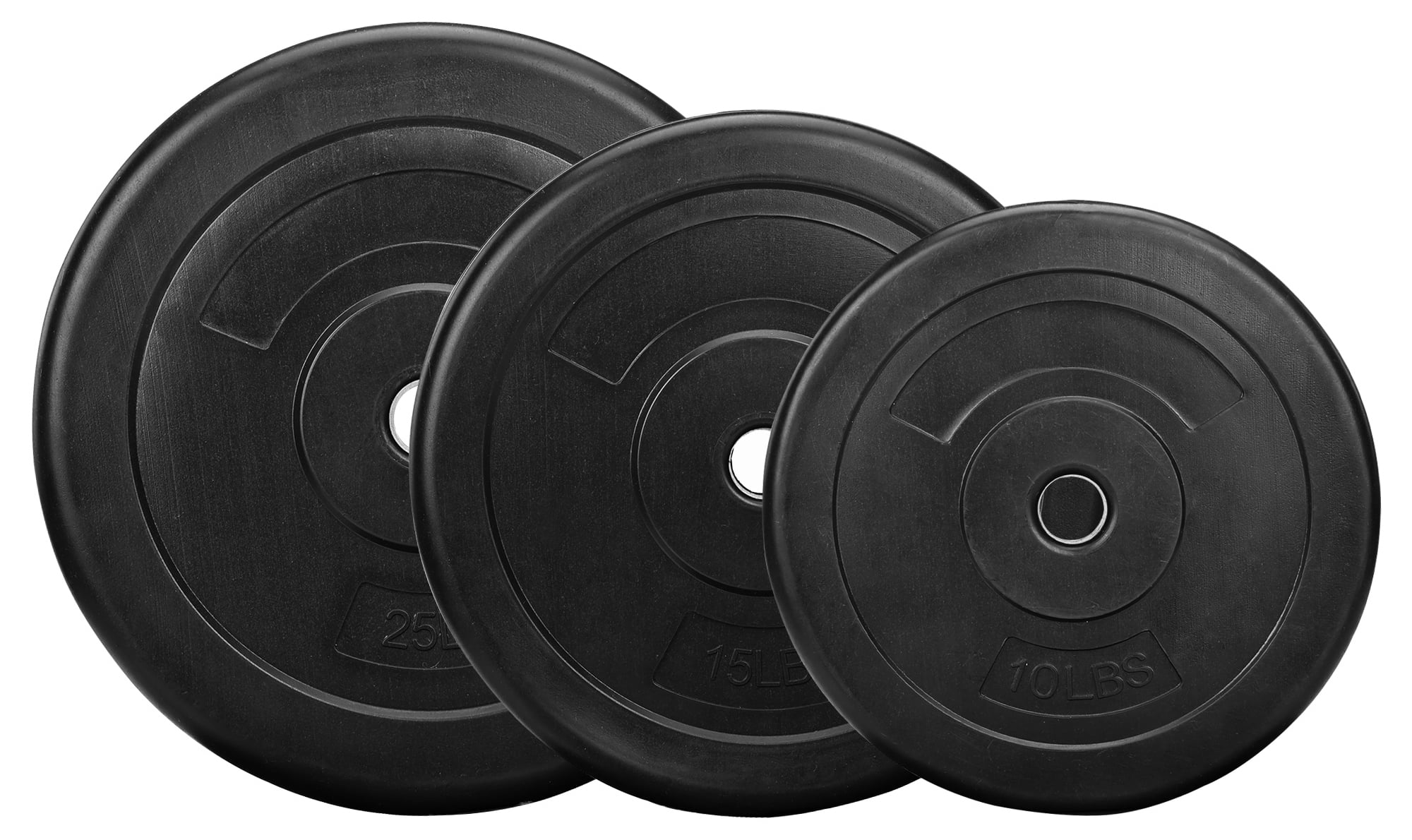 BalanceFrom Vinyl Standard Weight Set in Black, 100 lbs. - Womvr