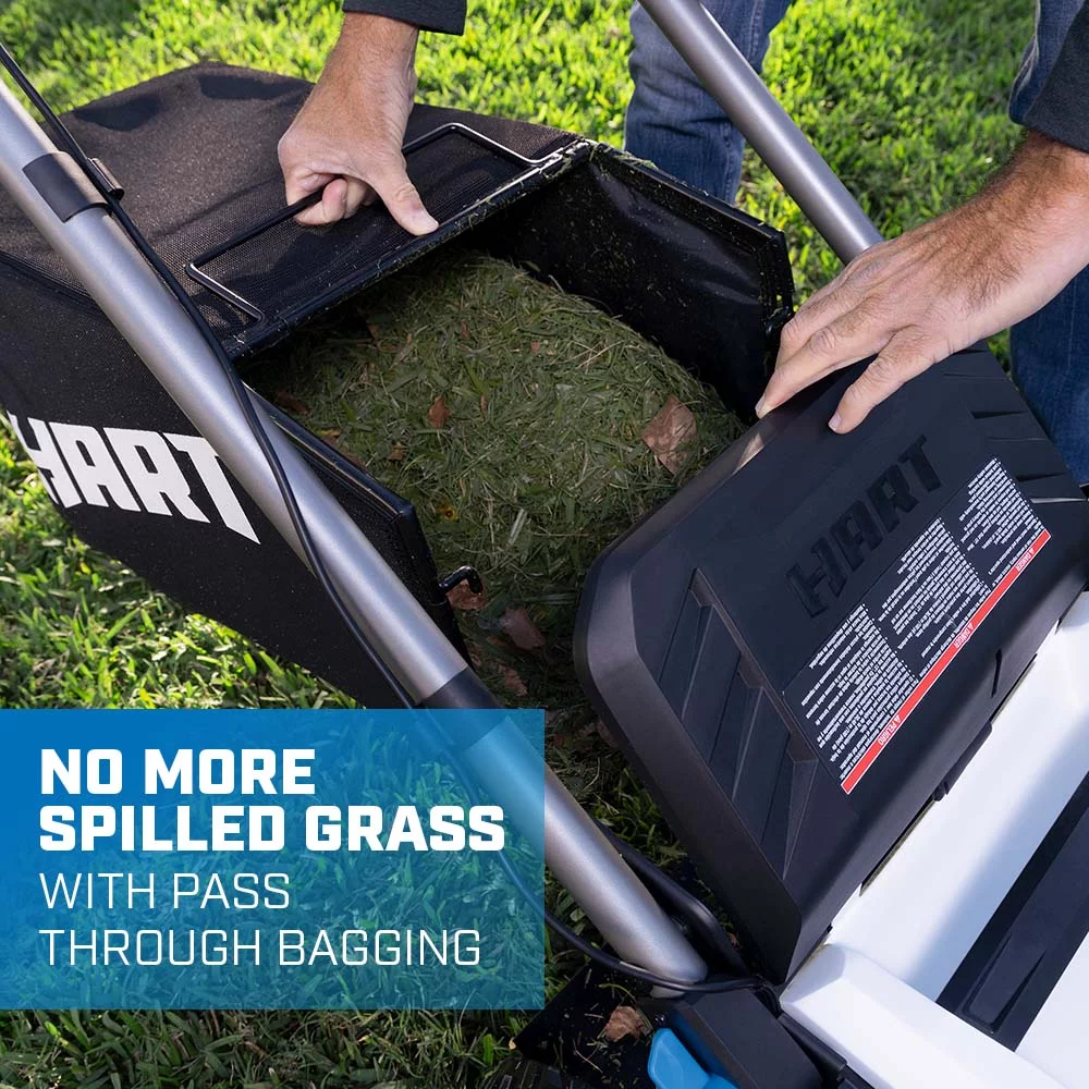 HART 40-Volt 20-inch Self-Propelled Battery-Powered Brushless Mower Kit, (1) 6.0Ah Lithium-Ion Battery - Womvr