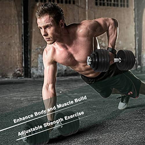 105lbs Adjustable Dumbbell Set One Pair of Adjustable Dumbbells Kits - 105 Lbs (52.5lbs X 2pc) - Womvr