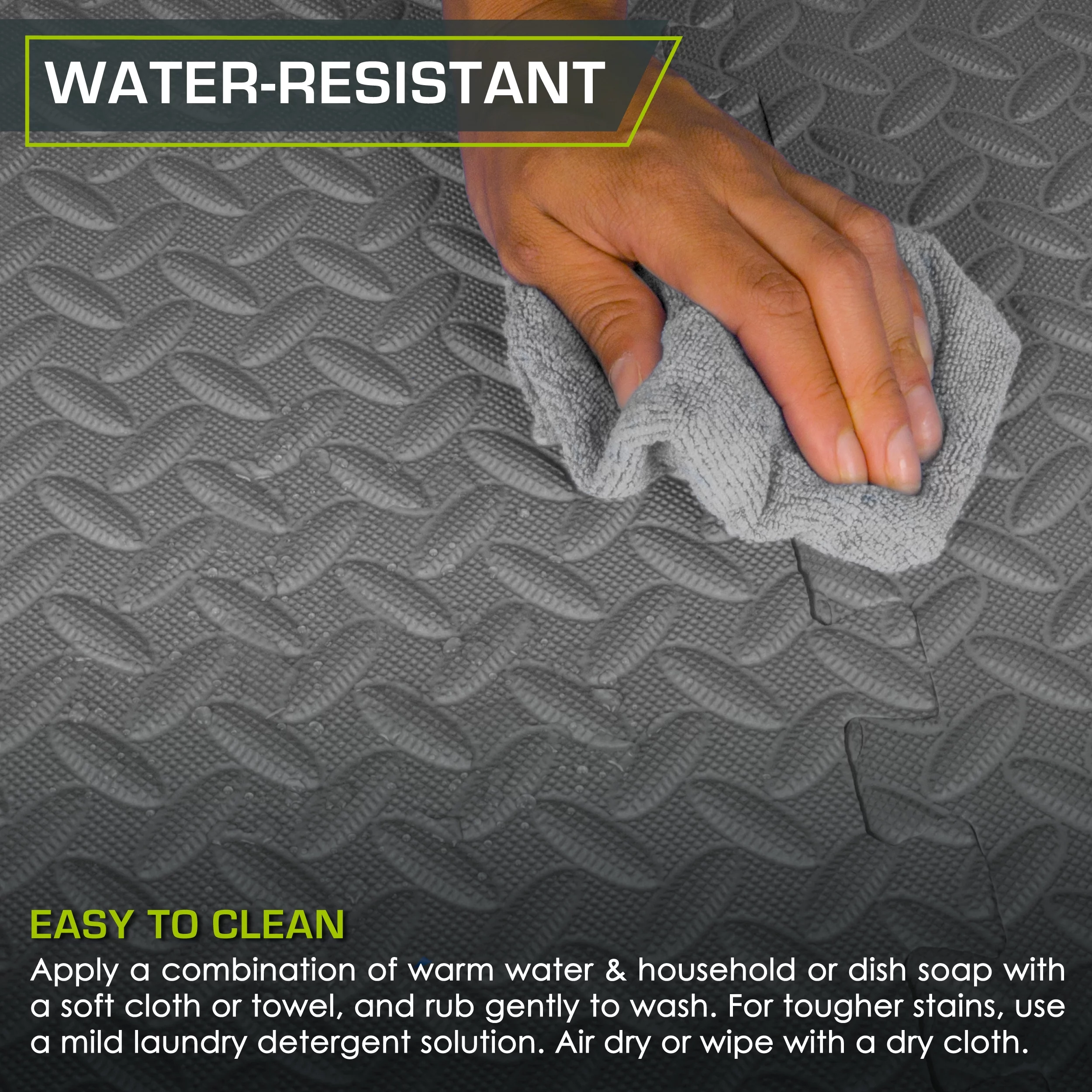 ProsourceFit Puzzle Exercise Mat, 1/2