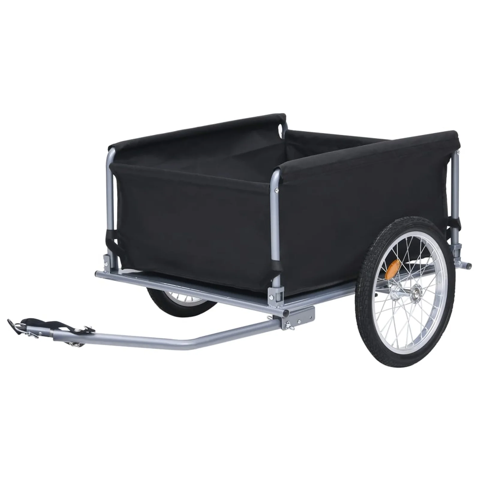 moobody Bike Cargo Trailer with Foldable Drawbar and Removable Cargo Compartment 2 Wheels Quick-Release Bike Wagon Trailer 53.5 x 28.3 x 22.8 Inches (L x W x H) - Womvr