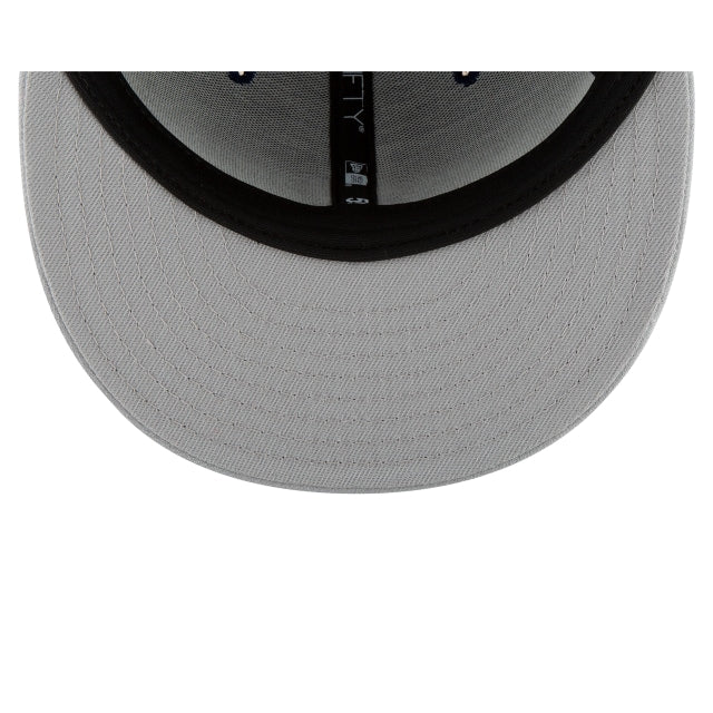 Los Angeles Dodgers Gray Basic 59FIFTY Fitted Hat - Womvr