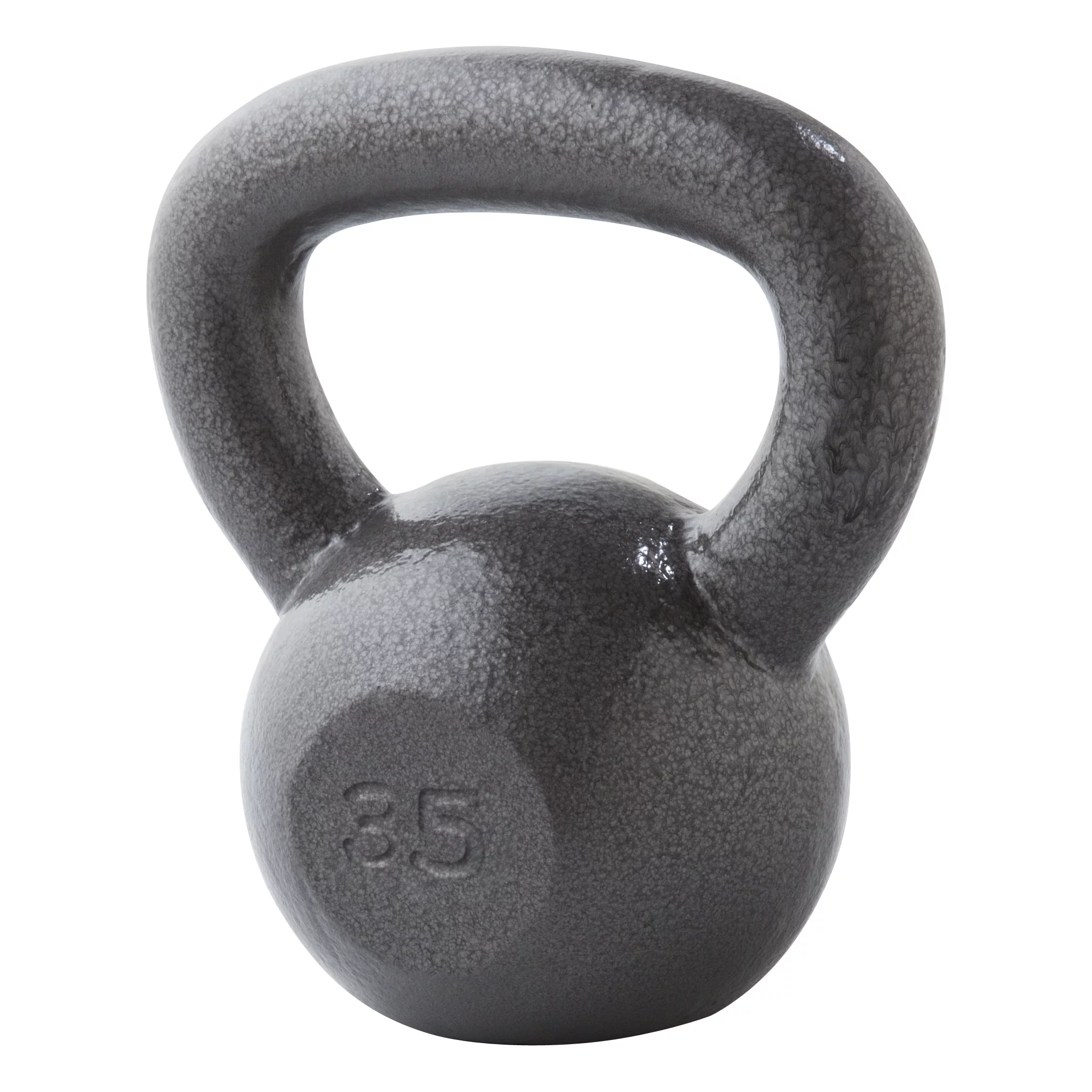 Weider, 30lb Cast Iron Hammertone Finish Kettlebell, Single - Womvr