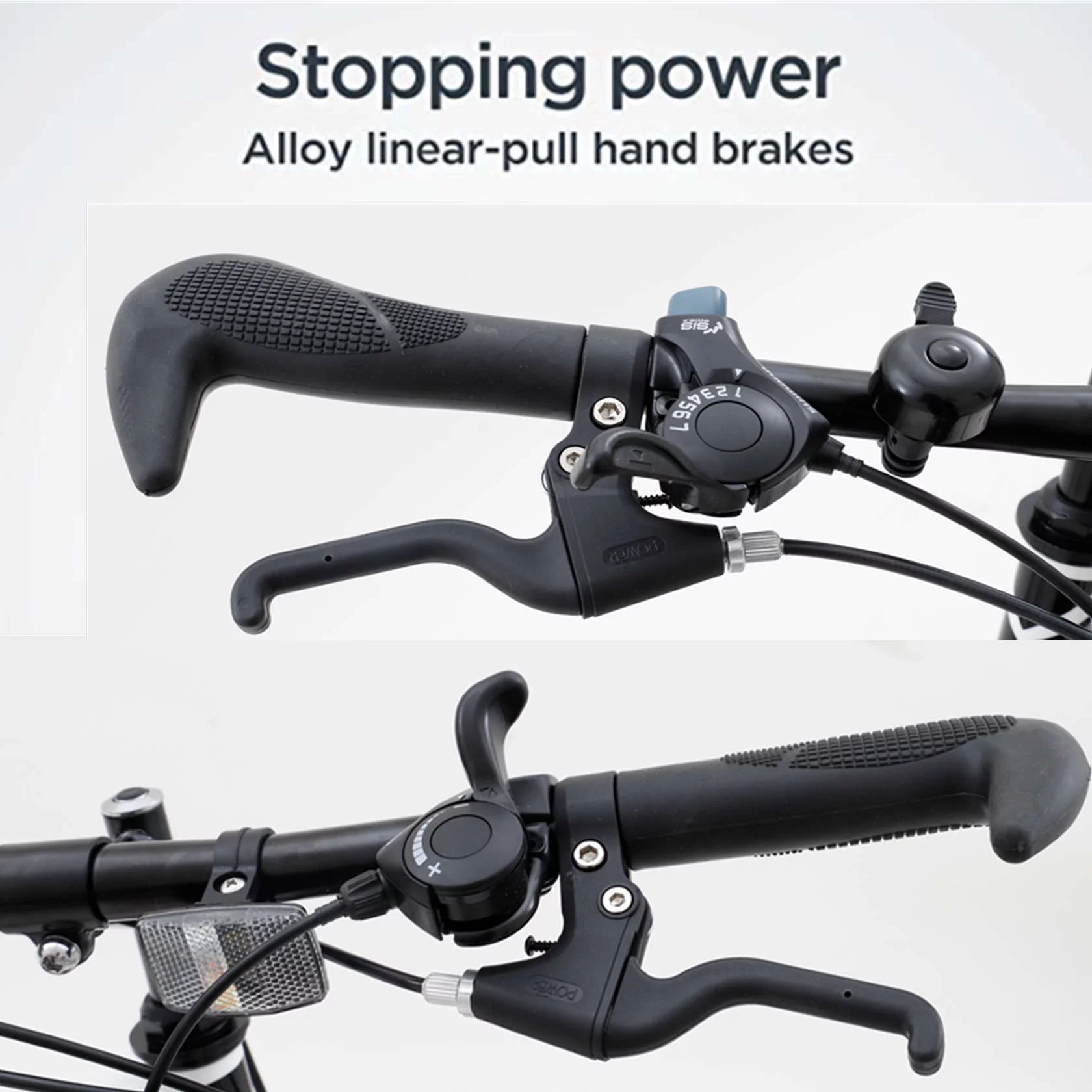 Dinling Adult Mountain Bike for Men and Women, 21-Speed, 26 inch wheels Grey-blue - Womvr