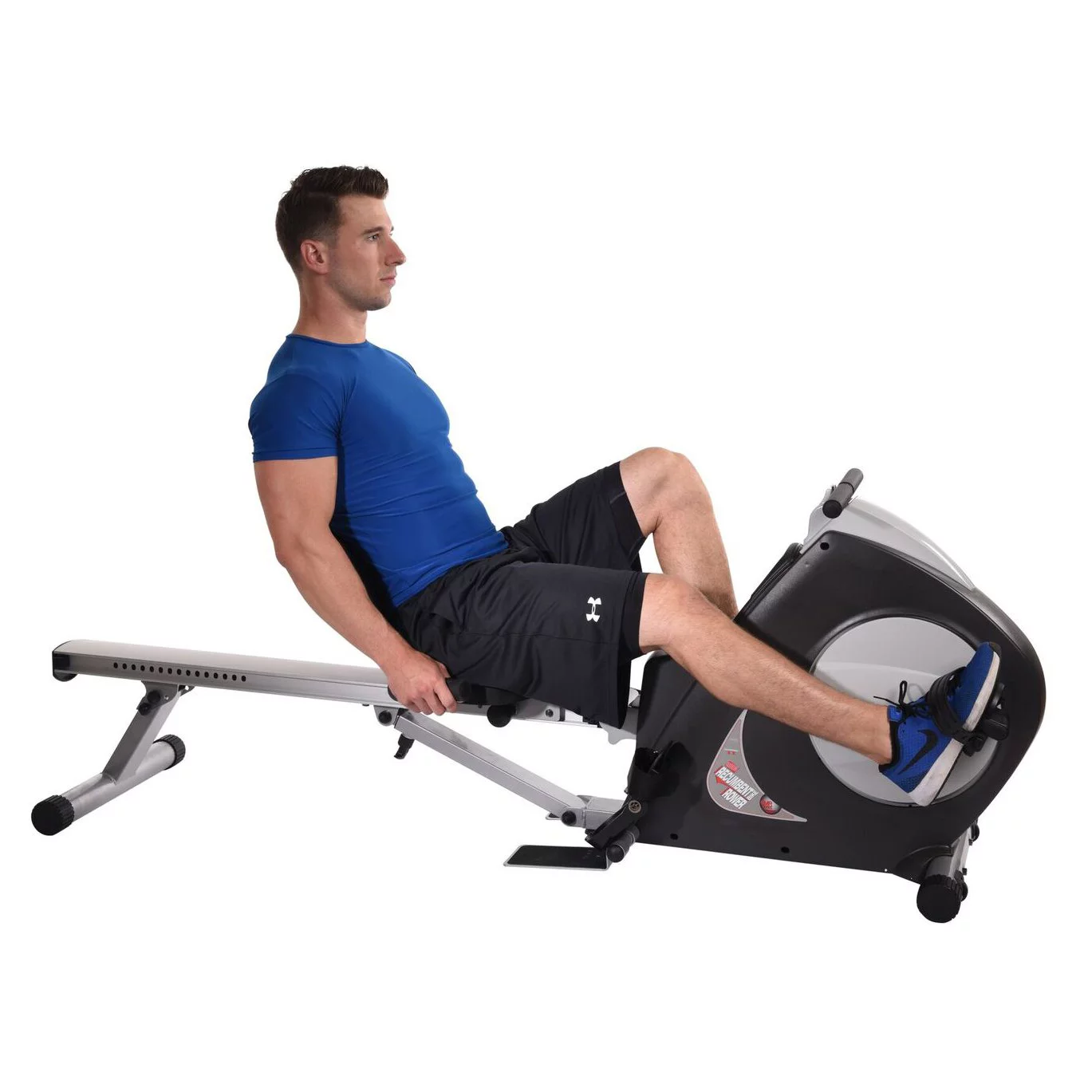 Stamina Conversion 2 in 1 Recumbent Exercise Bike and Rower Machine, Magnetic Resistance, 250 lb. Weight Limit - Womvr