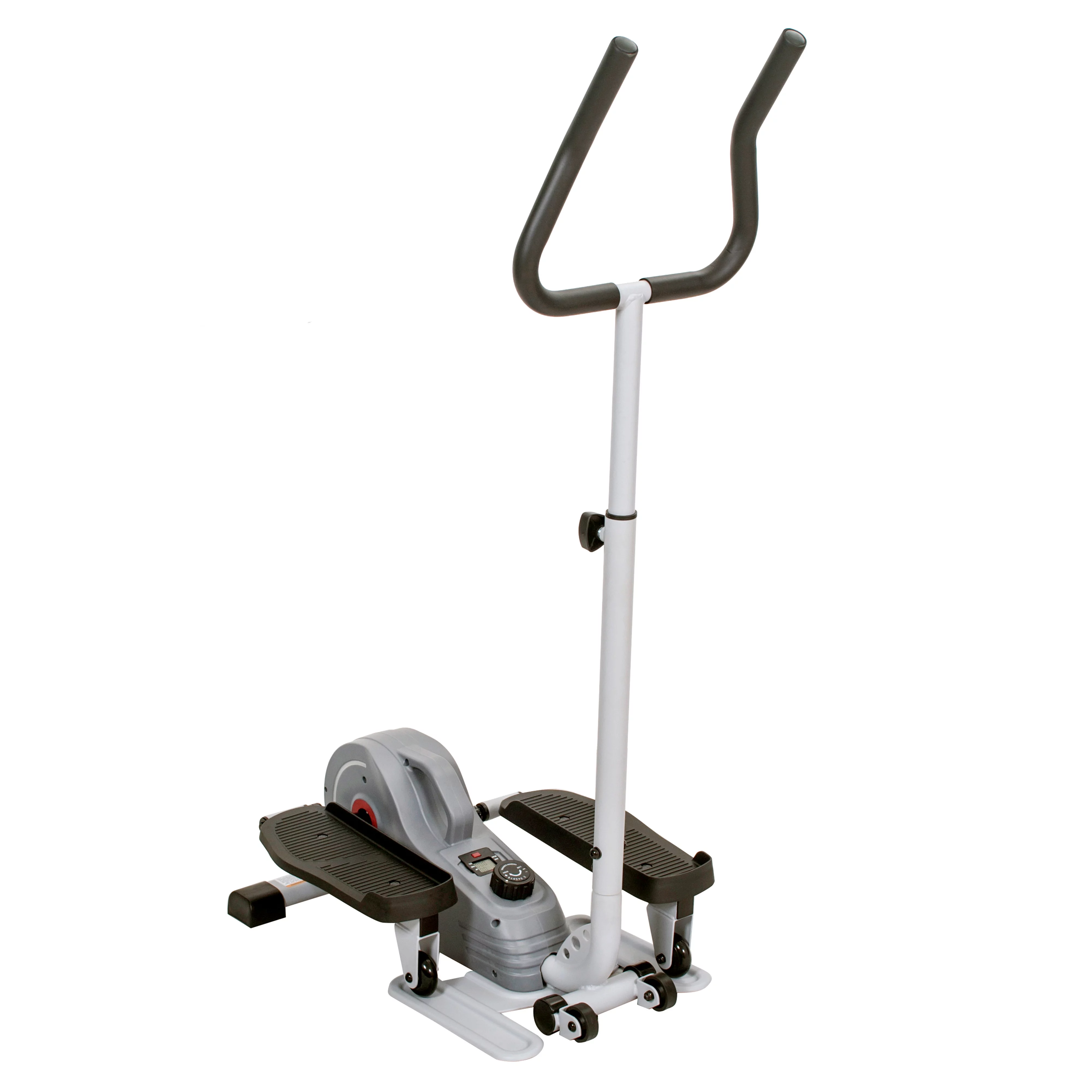 Sunny Health & Fitness Compact Magnetic Standing Elliptical Machine w/ Handlebars - Portable Workout Stepper for Home, SF-E3988 - Womvr