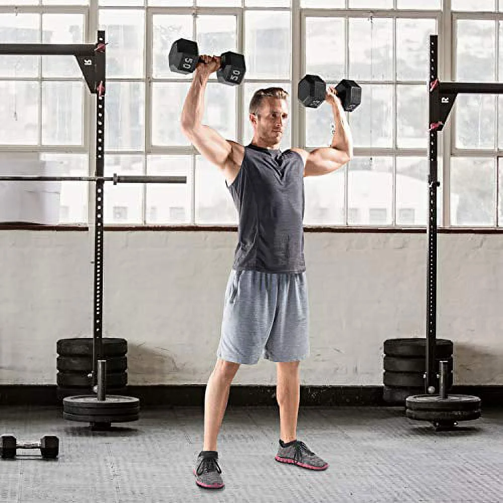 CAP CAST IRON HEX DUMBBELL, BLACK, Single - Womvr