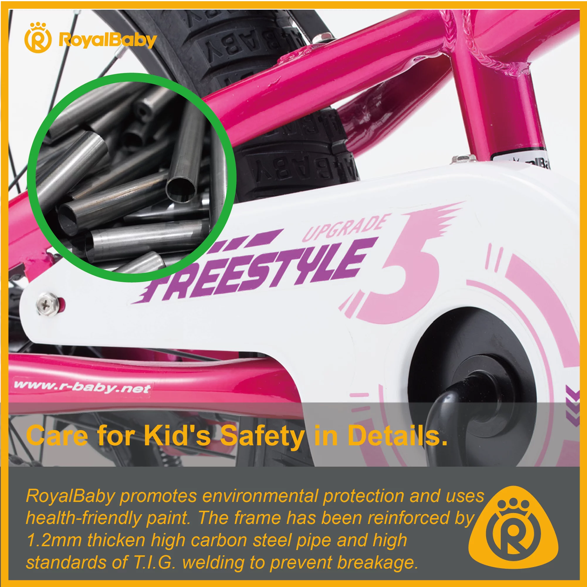 Royalbaby Freestyle Kids Bike 12 14 16 18 20 Inch Bicycle for Boys Girls Ages 3-12 Years, Multiple Color Options - Womvr